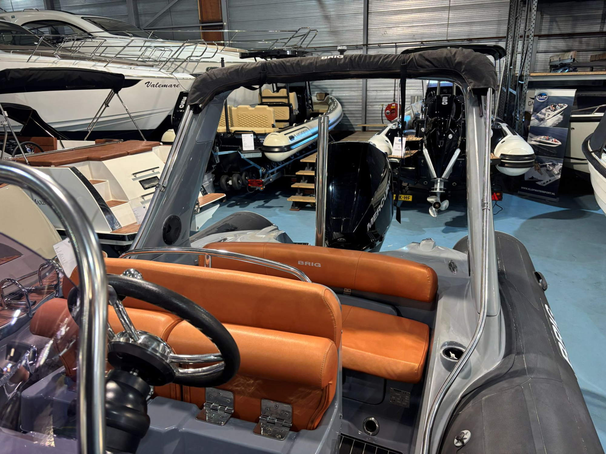 Brig Ribs Brig 650 met een mercury 225 pk bouwjaar 2019