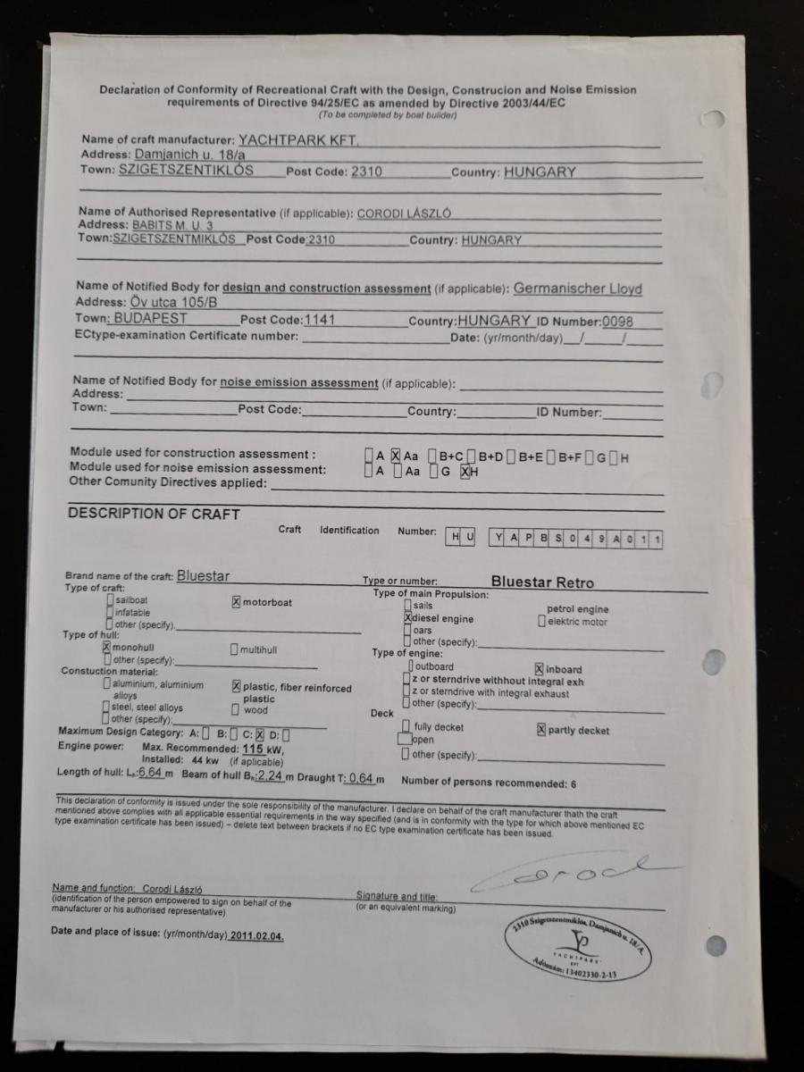 Blue Star Retro Cabin 22 Fisherboat