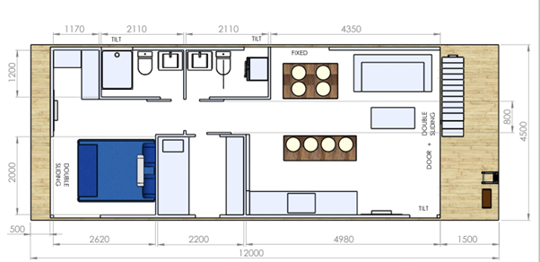 Boat Haus Mediterranean 12X4,5 ROYAL Houseboat