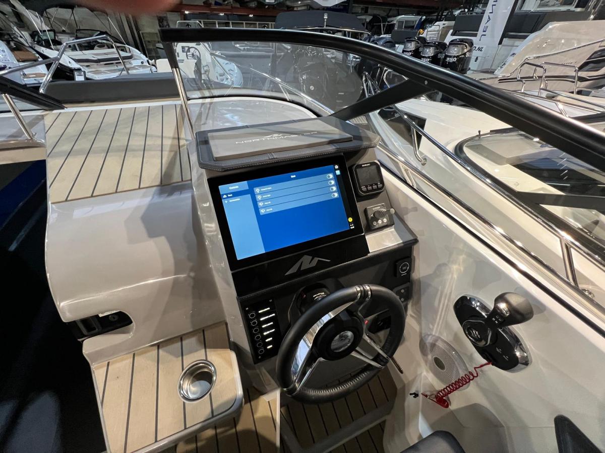 Northmaster 760 Cruiser. Dit schip is aanwezig op de Suzuki stand van hiswa te water 2026.