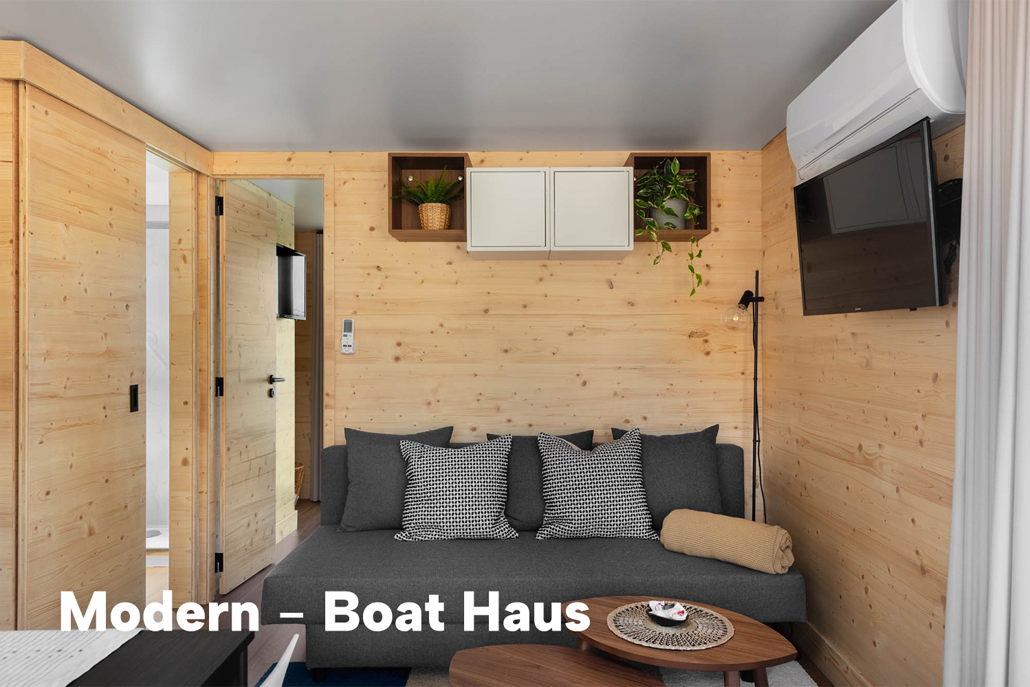 Boat Haus Mediterranean 8X4 MODERN Houseboat