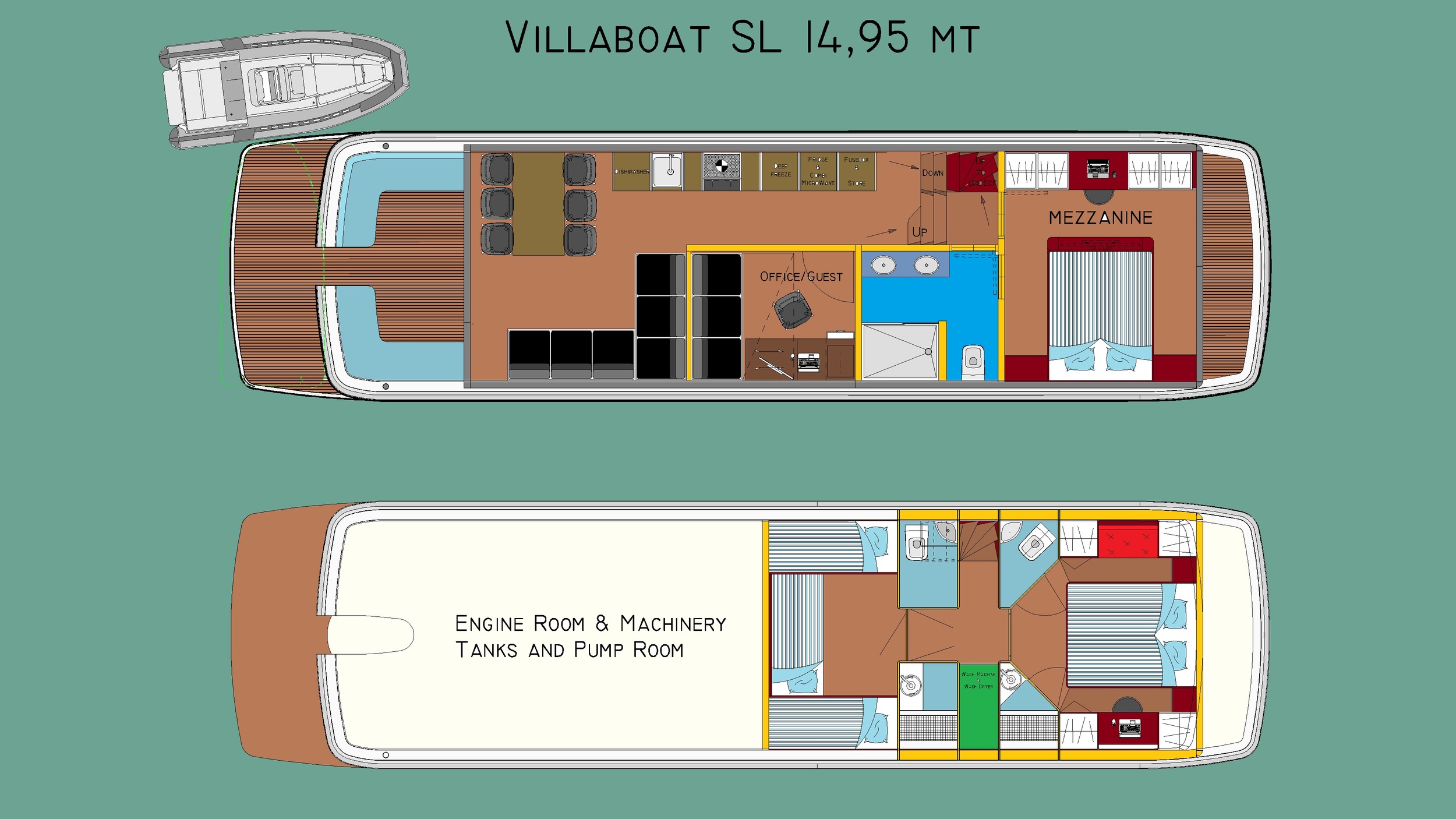 DiviNavi M-1542 SL Houseboat
