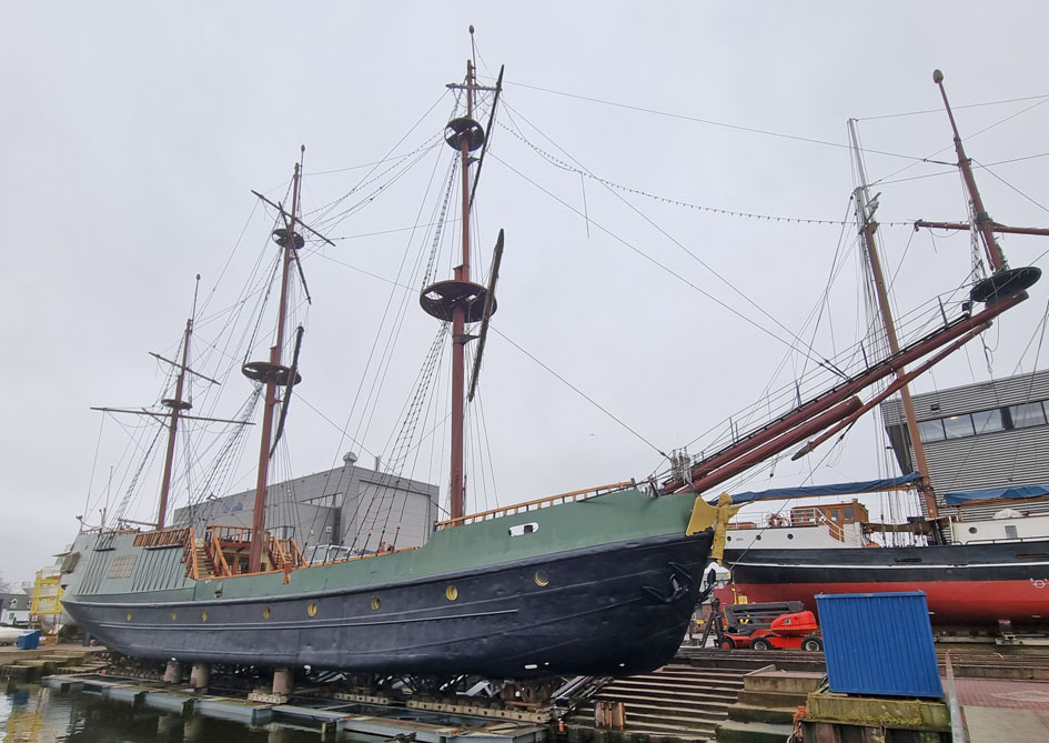 3 mast Charterschip / Evenementenboot 44 nachtgasten, 150 daggasten