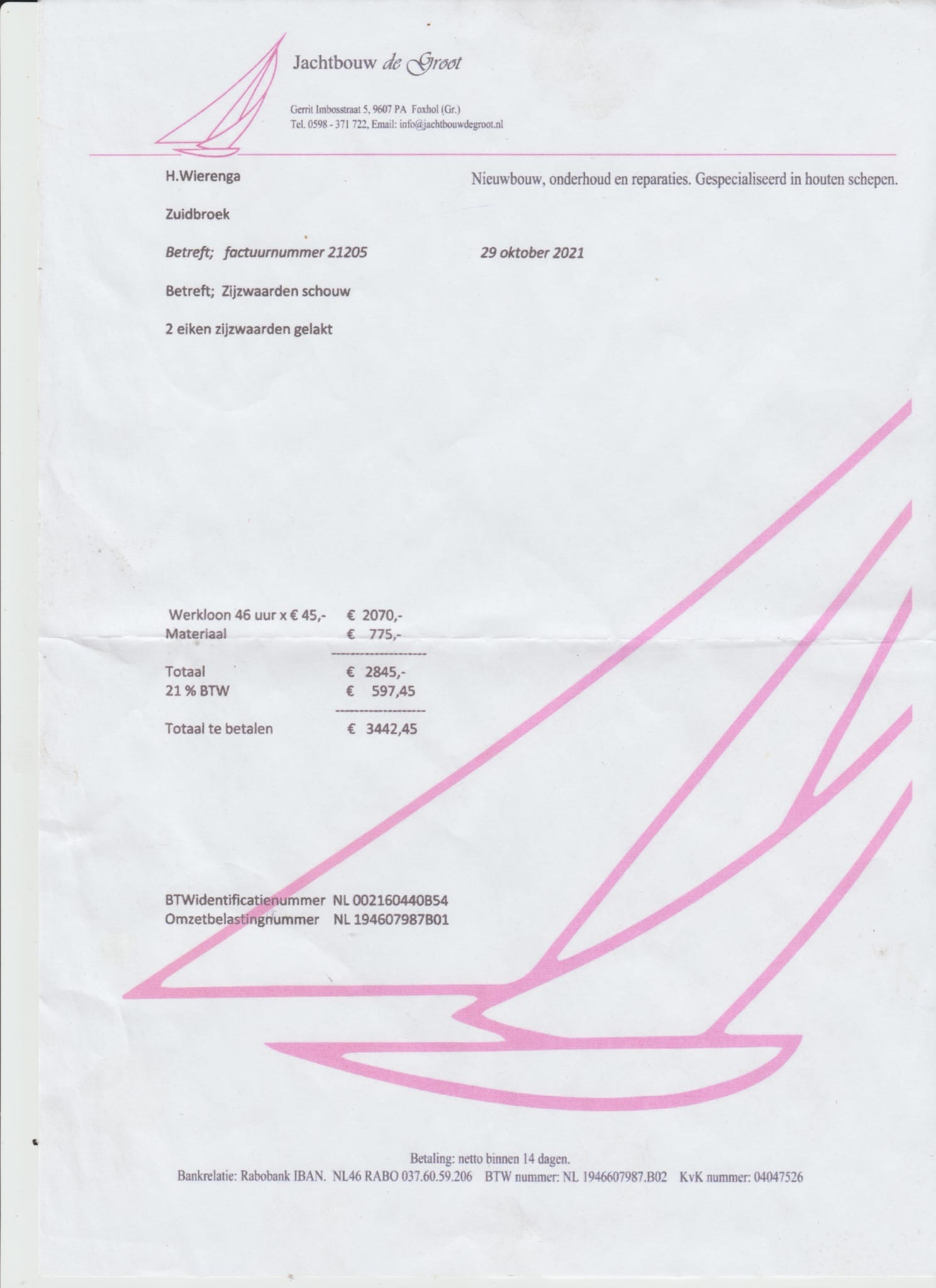 Brandsma Zeeschouw Platbodem
