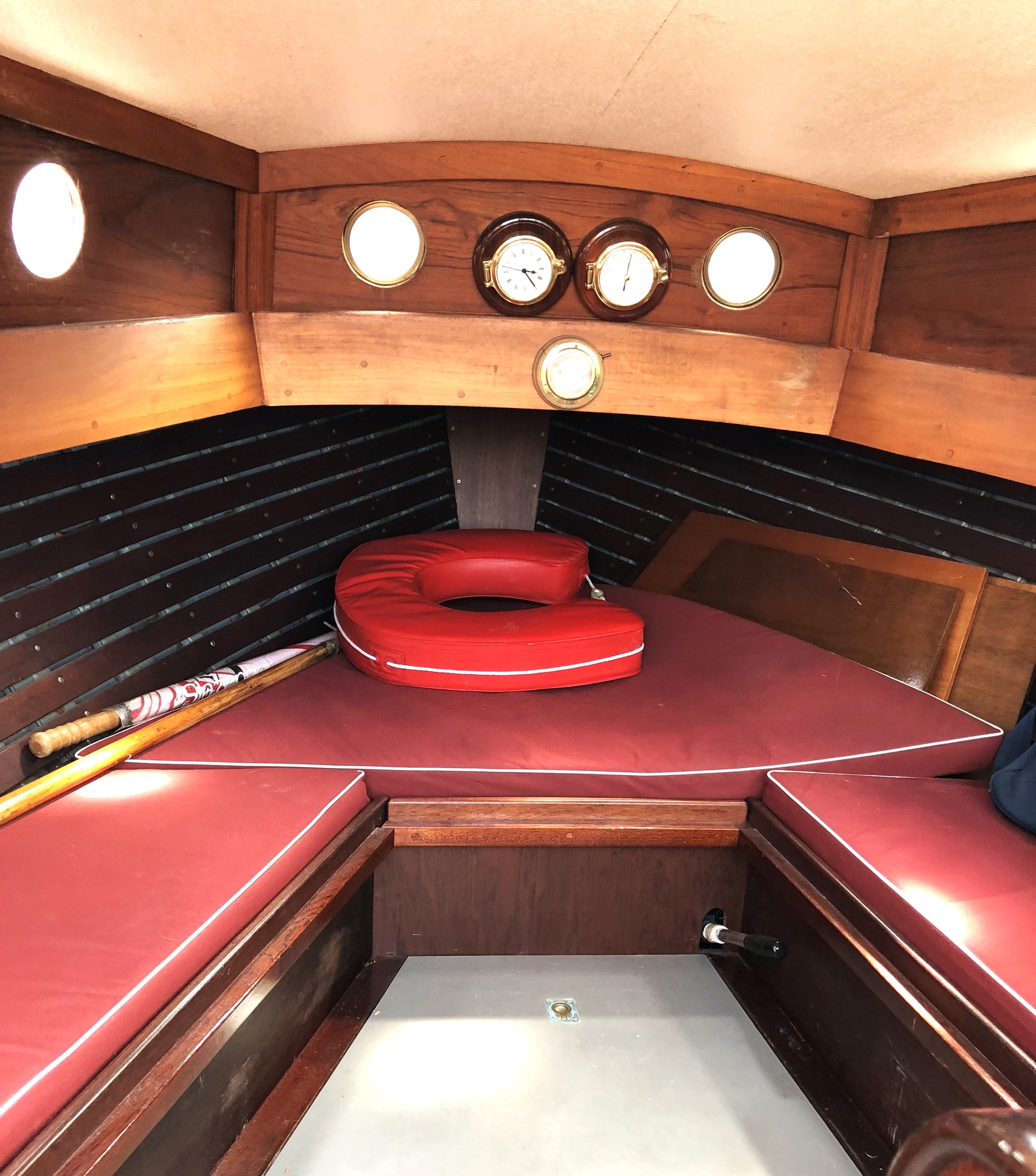 Scherpel Kajuitsloep Teak/ Mahonie