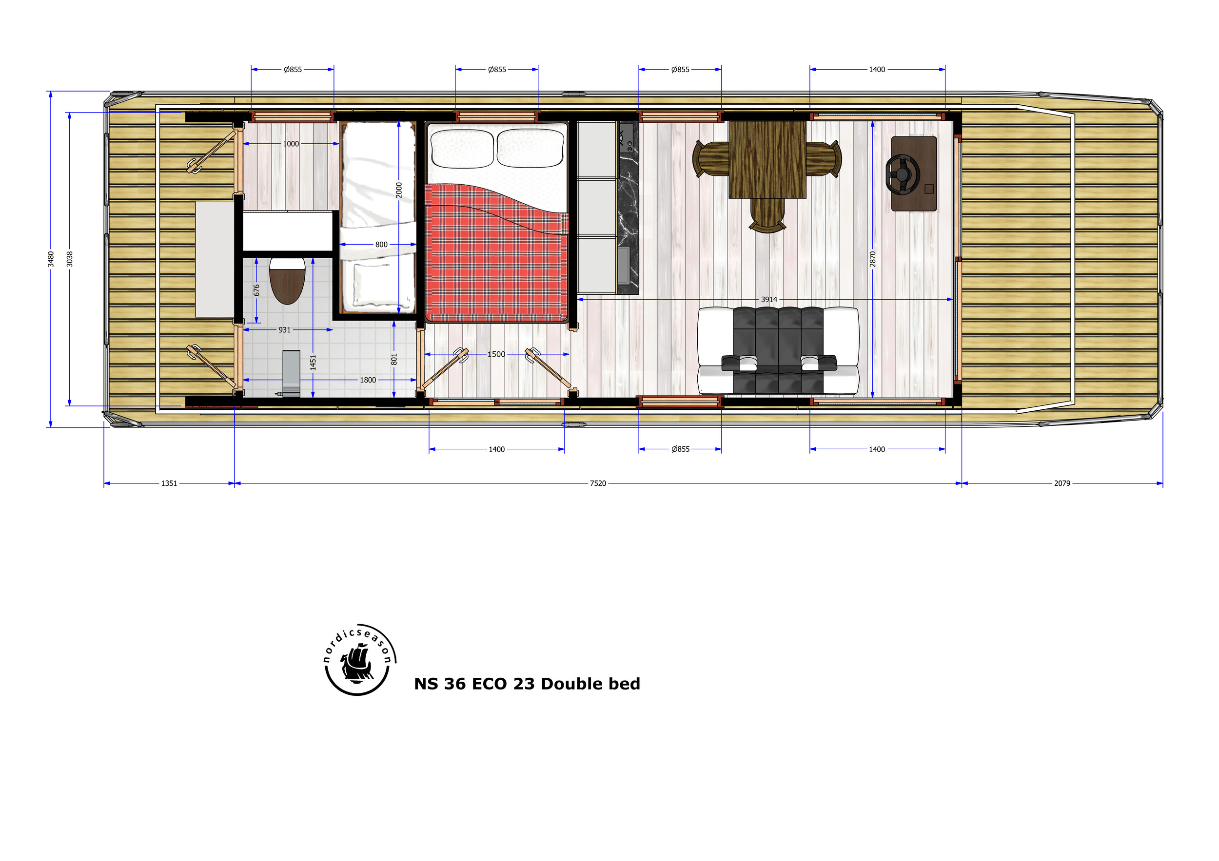 Nordic Season Houseboat NS 36 Eco 23