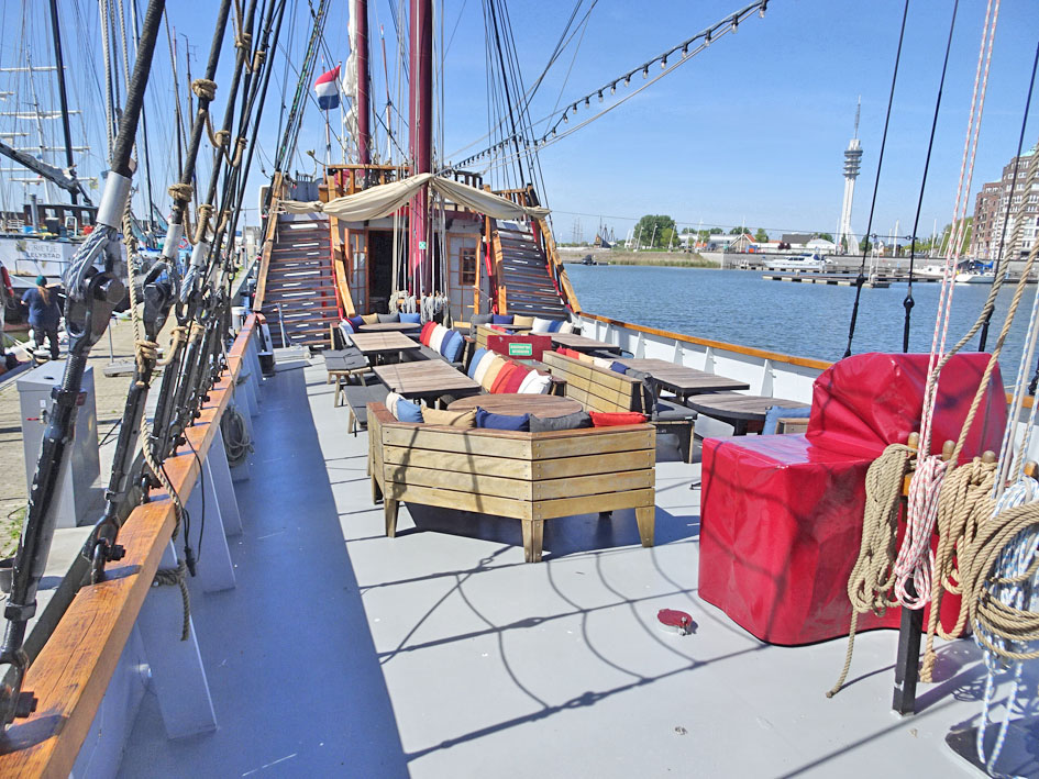 3 mast Charterschip / Evenementenboot 44 nachtgasten, 150 daggasten