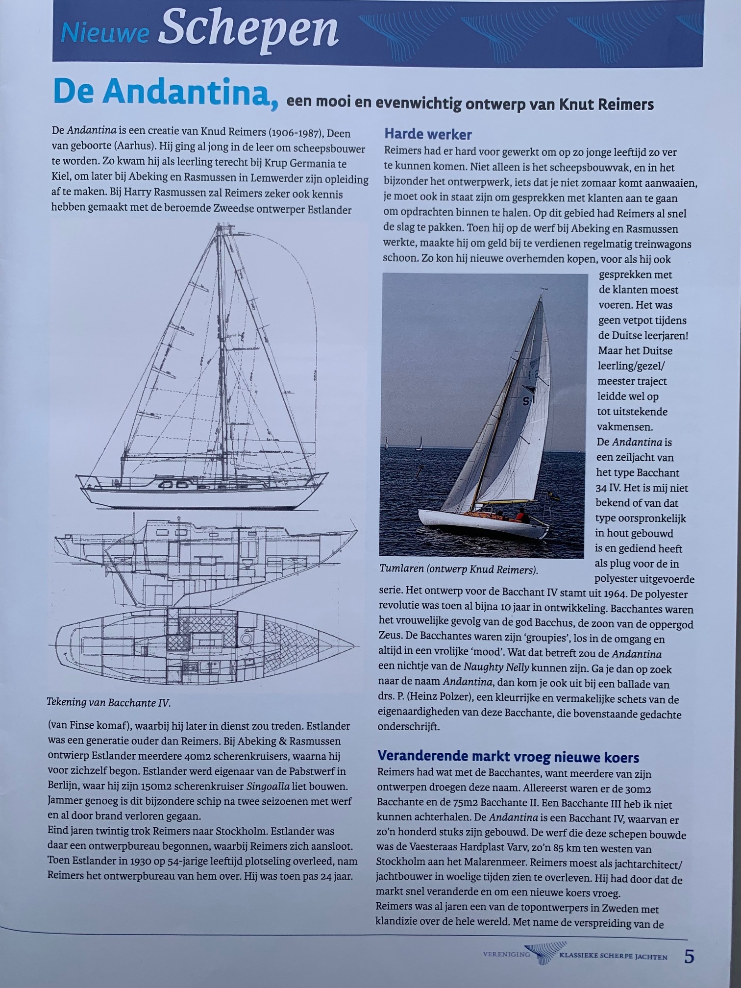 Classic Sailing Yacht/Bacchant IV (Zweden) S-spant