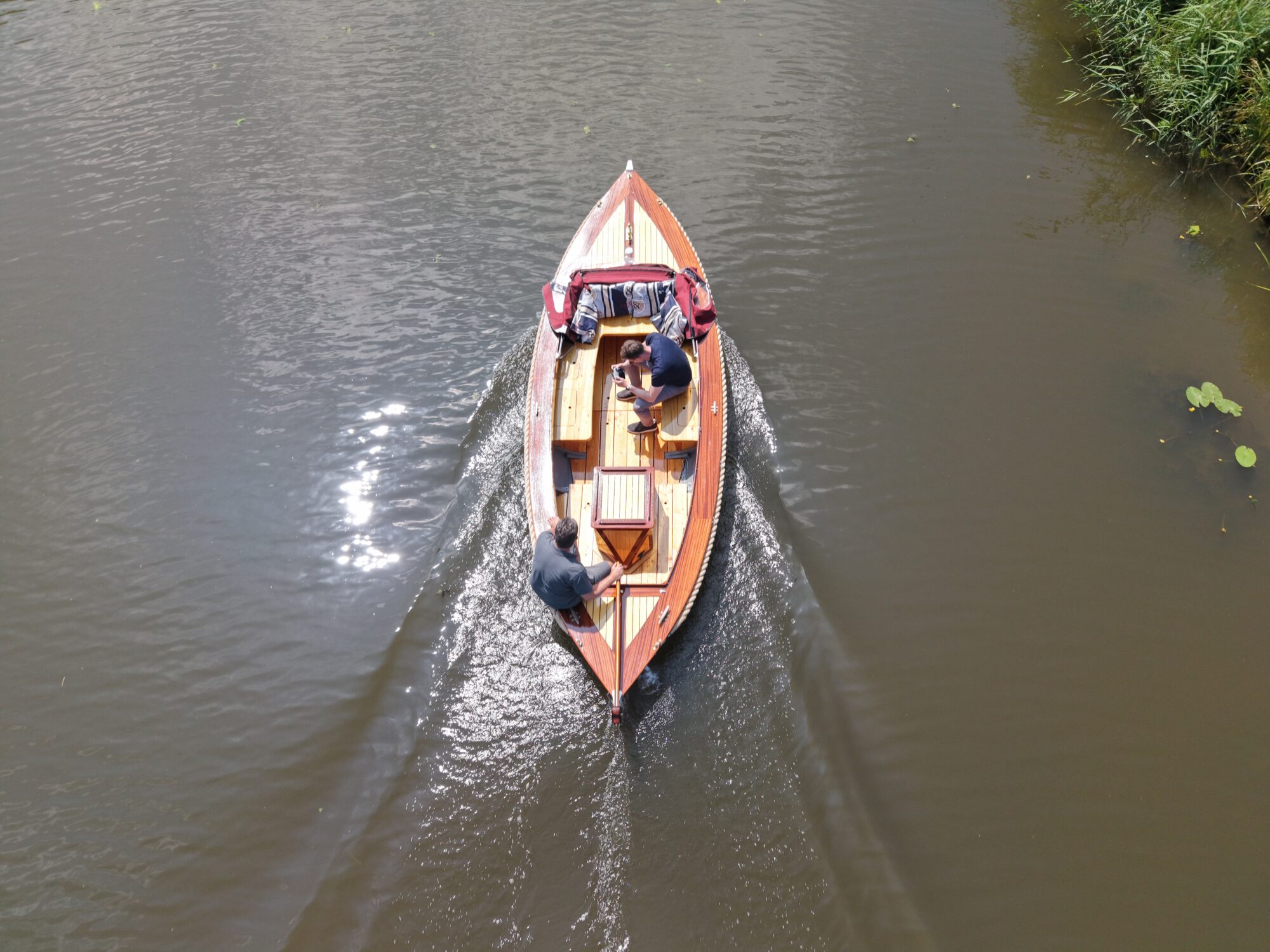 Kapitein Klassieke Mahoniehouten Sloep 6.20