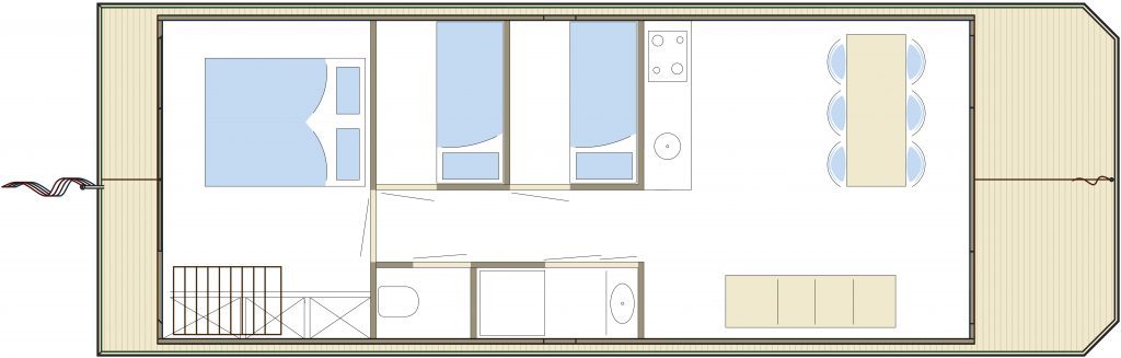 Houseboat Friesland 12.75 X 4.50 (inboard Engine)