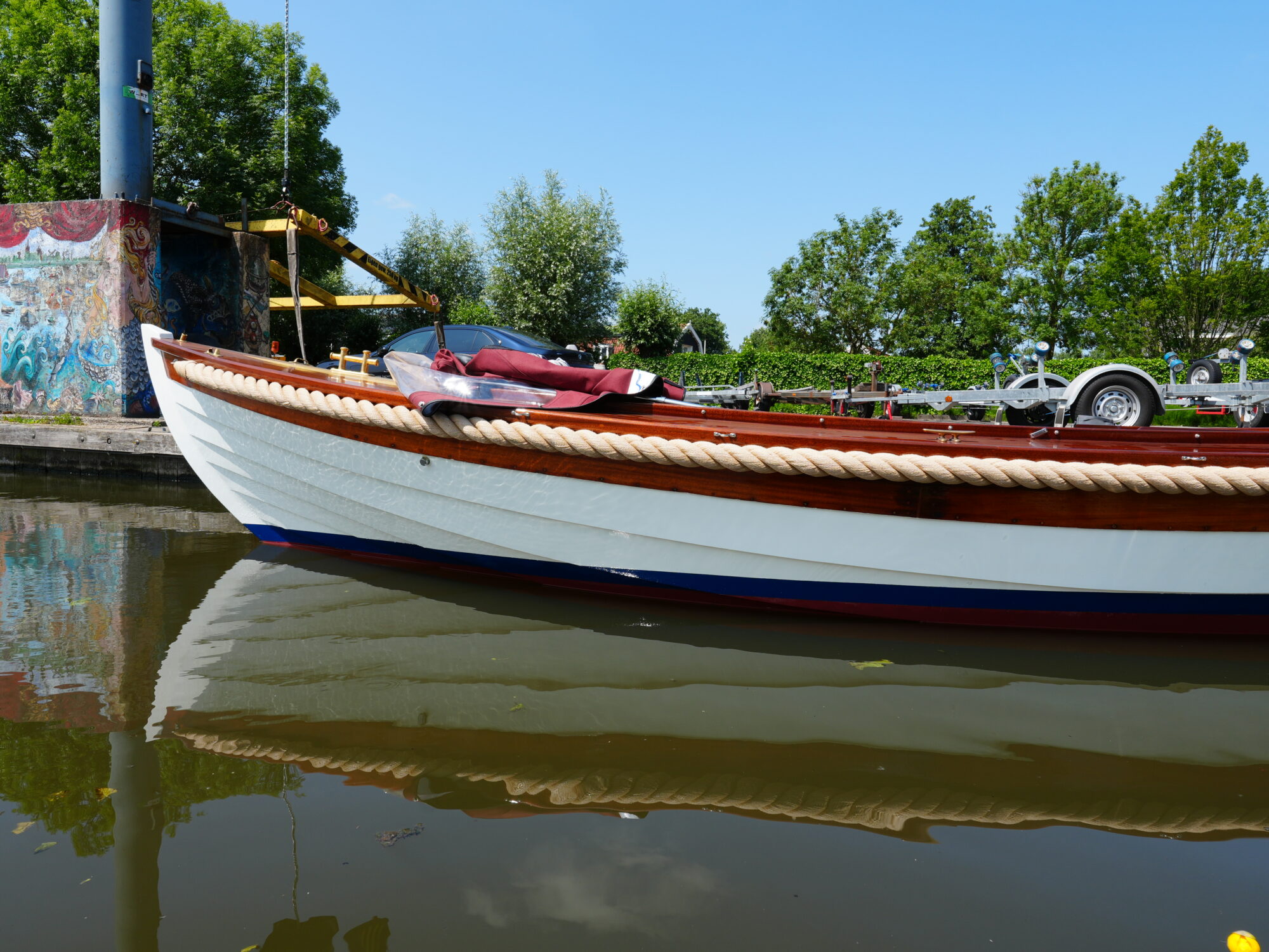 Kapitein Klassieke Mahoniehouten Sloep 6.20