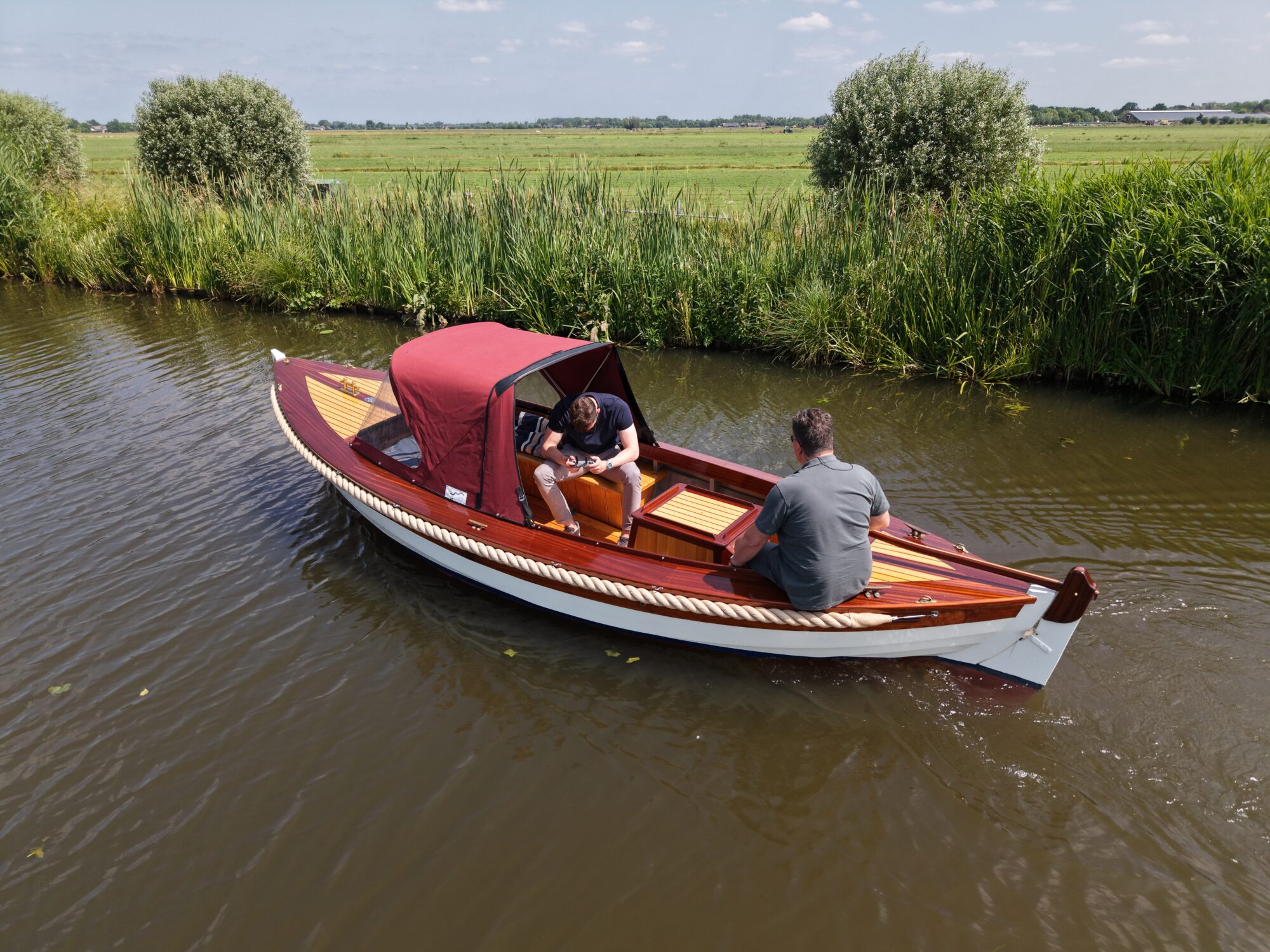 Kapitein Klassieke Mahoniehouten Sloep 6.20