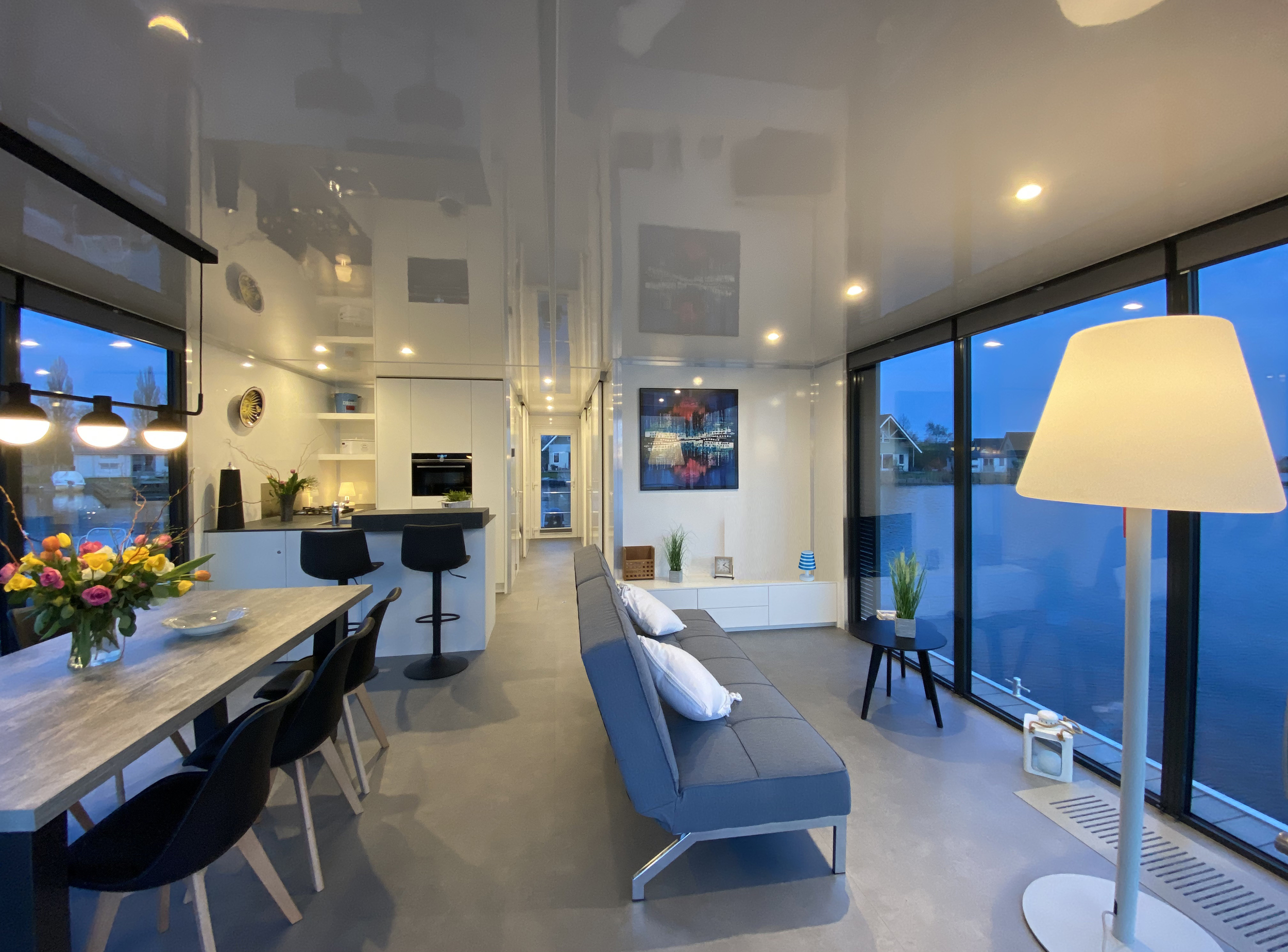 VaarAppartement 'Black Pearl' Houseboat - Panoramahut
