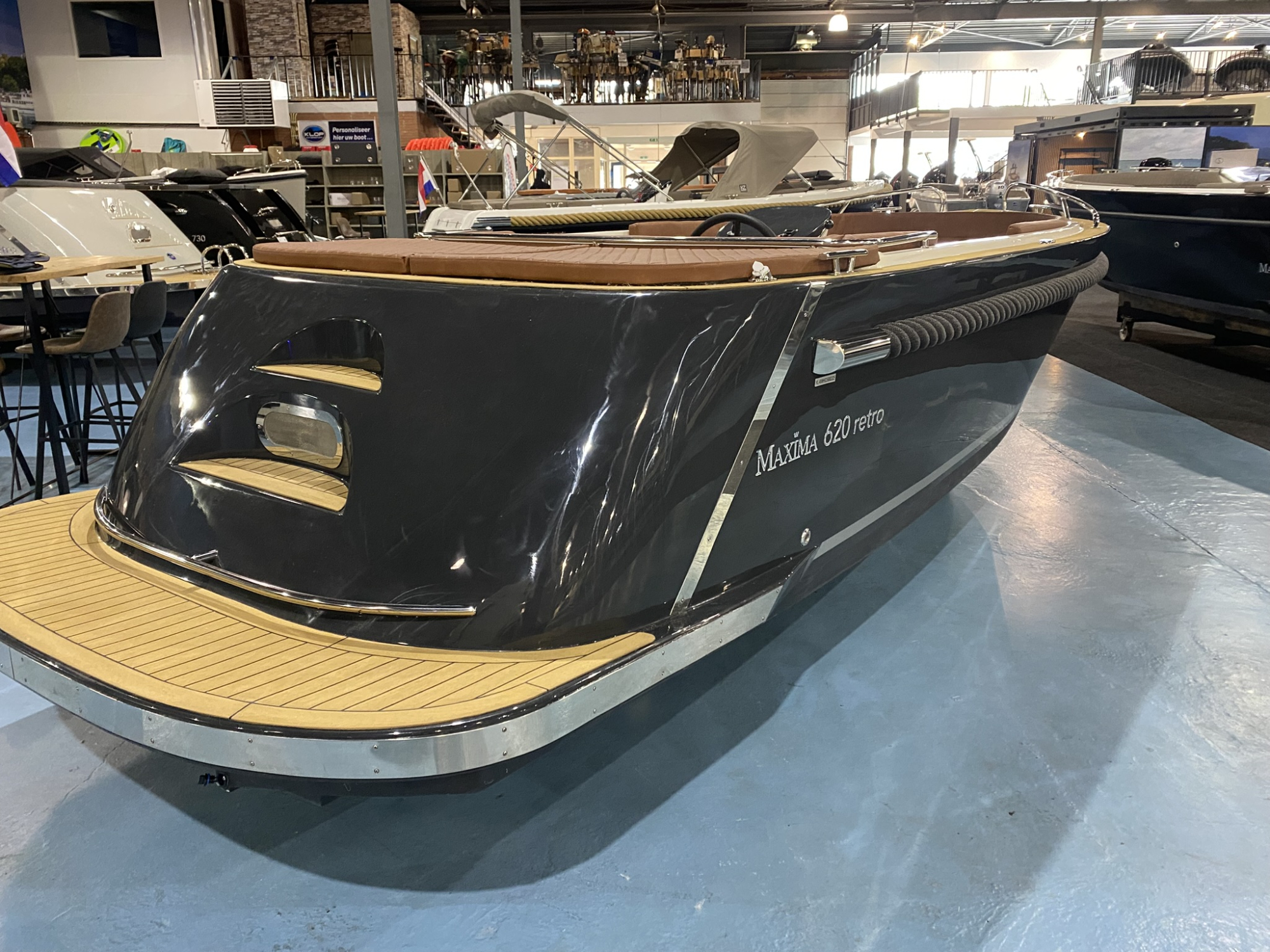 Maxima Boats 620 retro zwartgrijs/wit - Op voorraad!