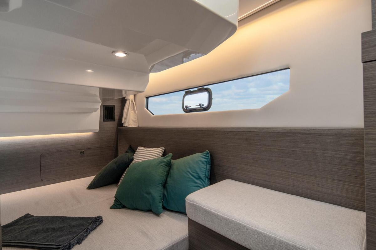 Jeanneau Merry Fisher 895 serie 2. Dit schip is aanwezig op de Yamaha stand van hiswa te water 2026.