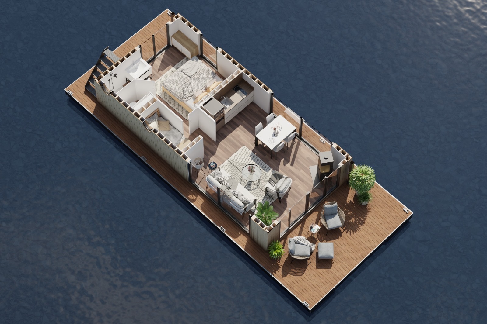 Surla 12 Houseboat Terherne (koop)ligplaats Beschikbaar