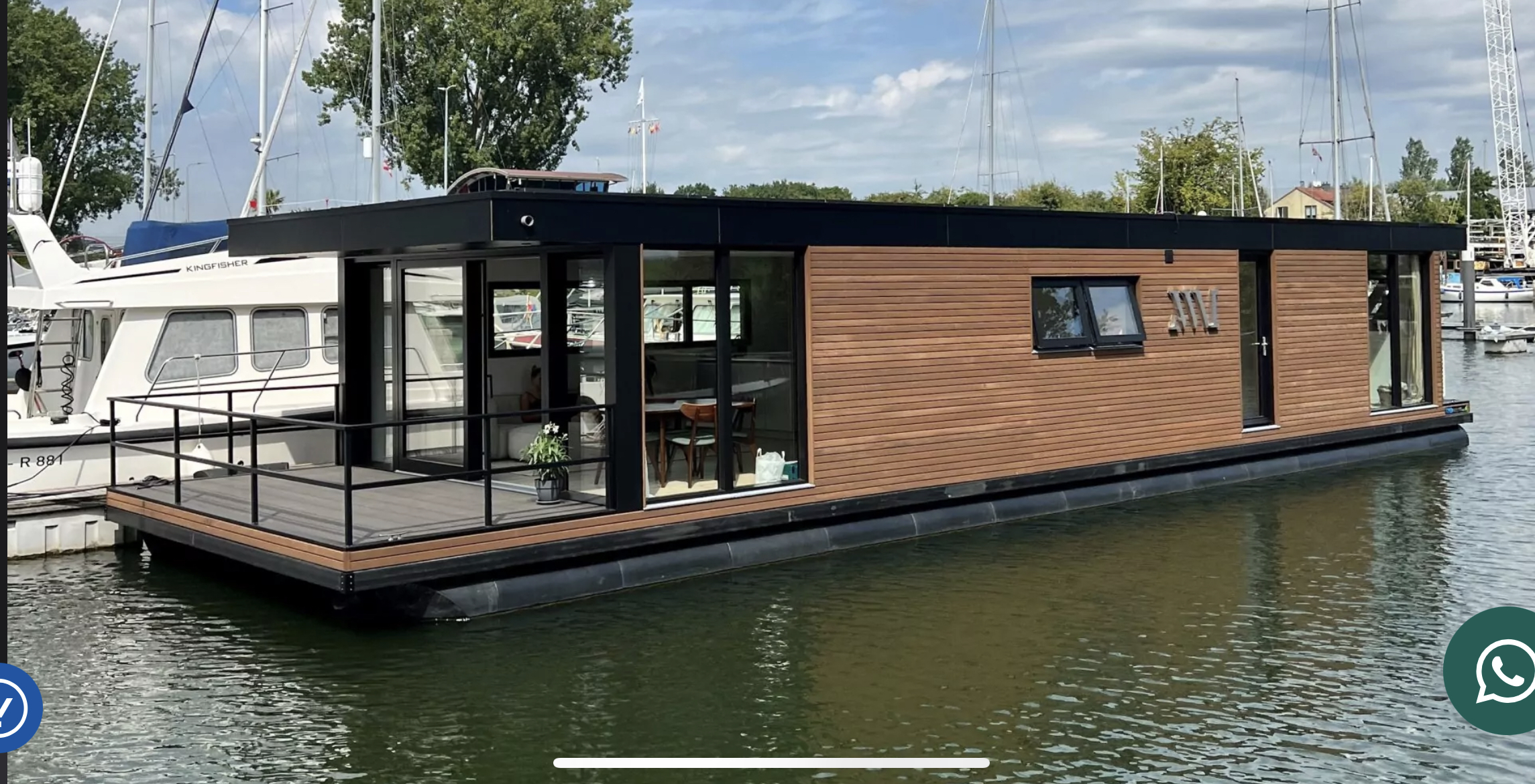 TMB60eco Houseboat Bij Rotterdam Ligplaats