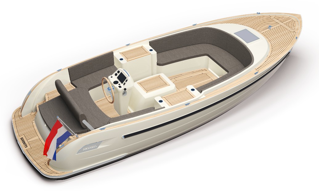 Antaris Seventy5 met Vetus 52 pk in RAL 9002 komt binnen!