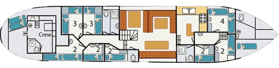 Charterklipper 20 nachtgasten