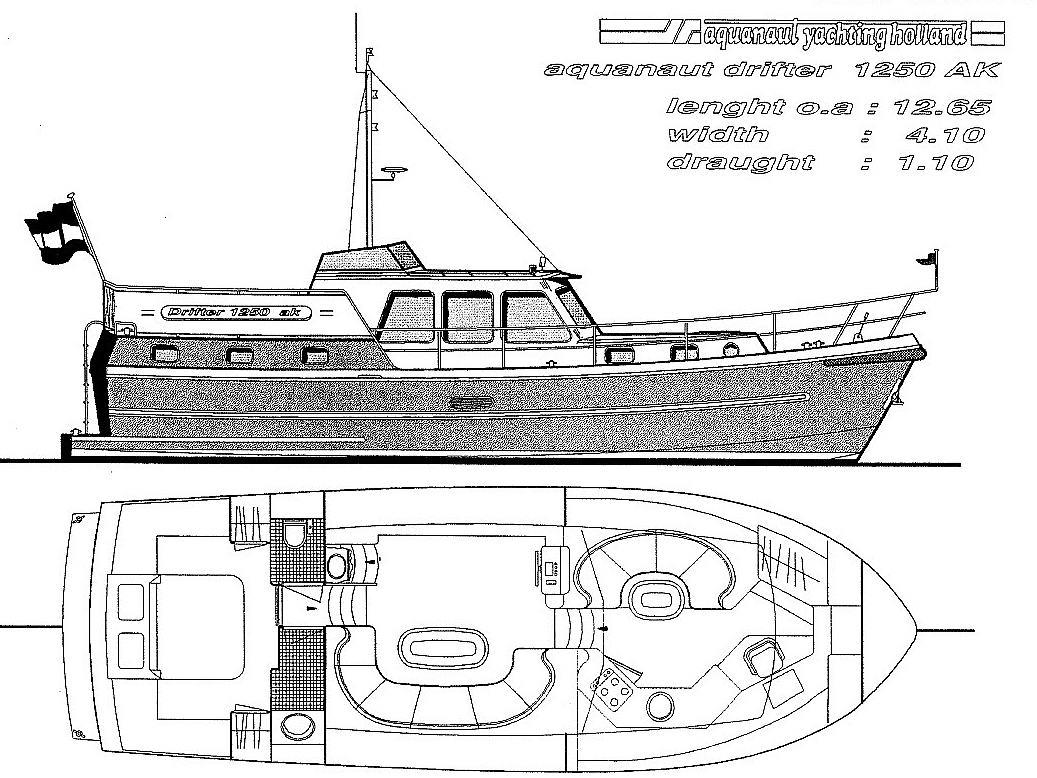 Aquanaut Drifter Trawler 1250 AK