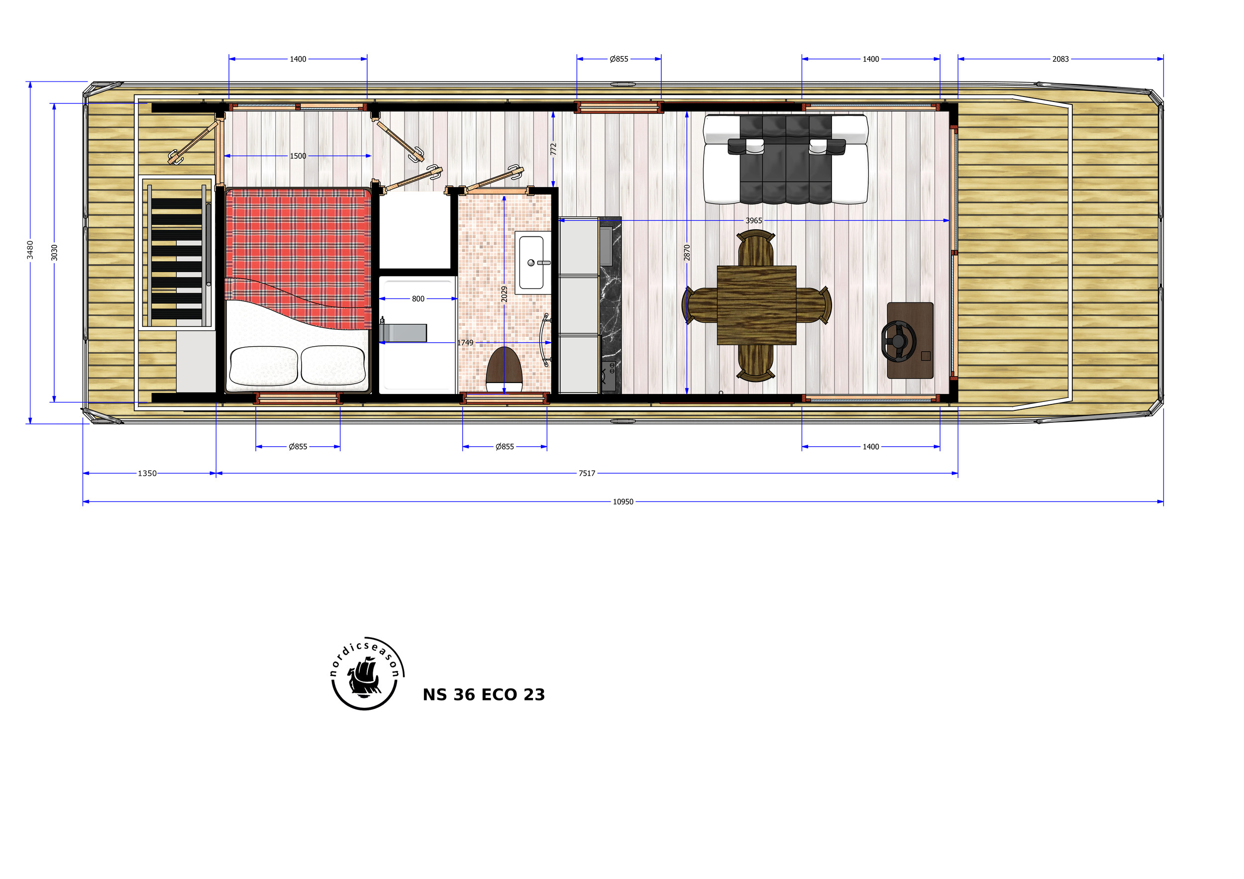 Nordic Season Houseboat NS 36 Eco 23