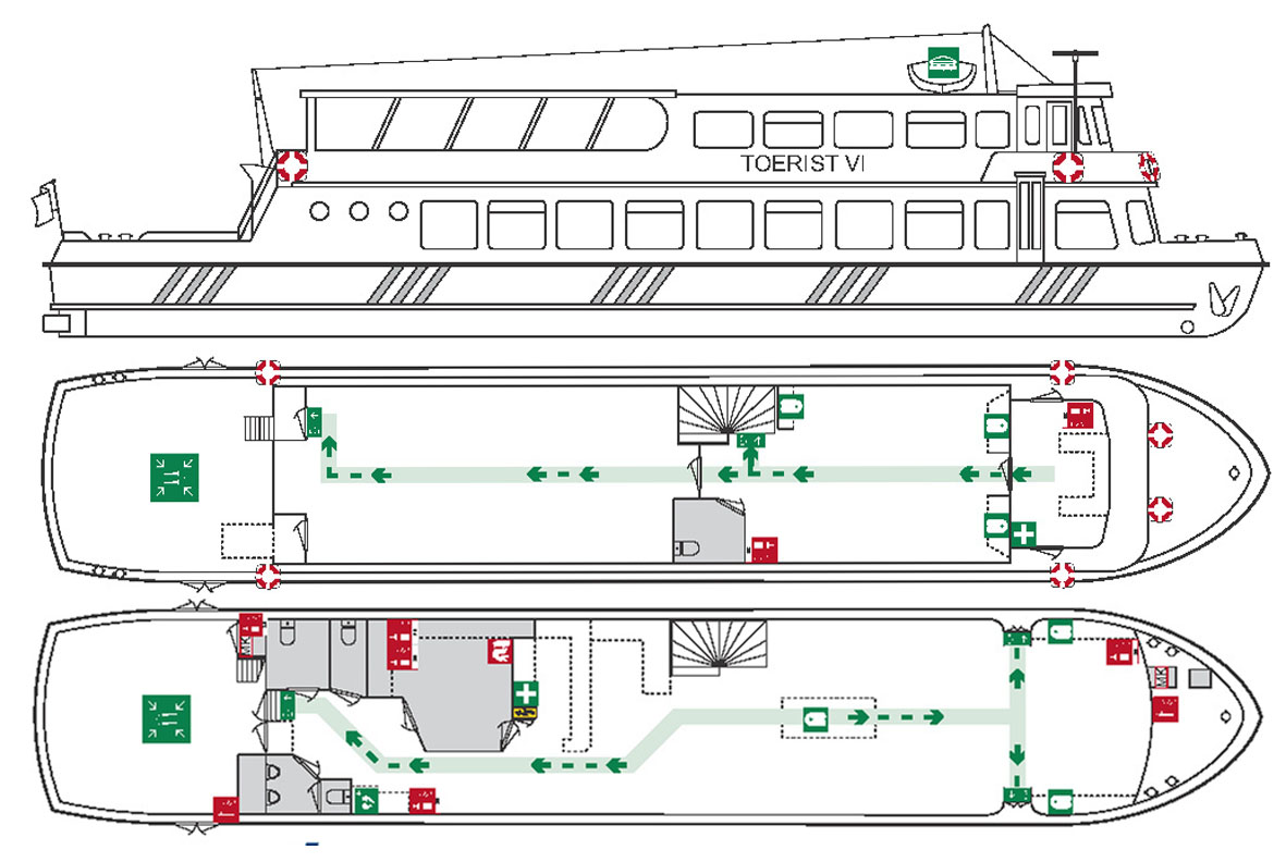 Dagpassagiersschip 250 pers