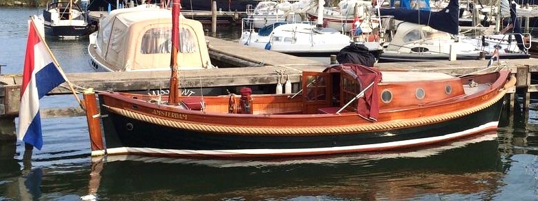 Scherpel Kajuitsloep Teak/ Mahonie