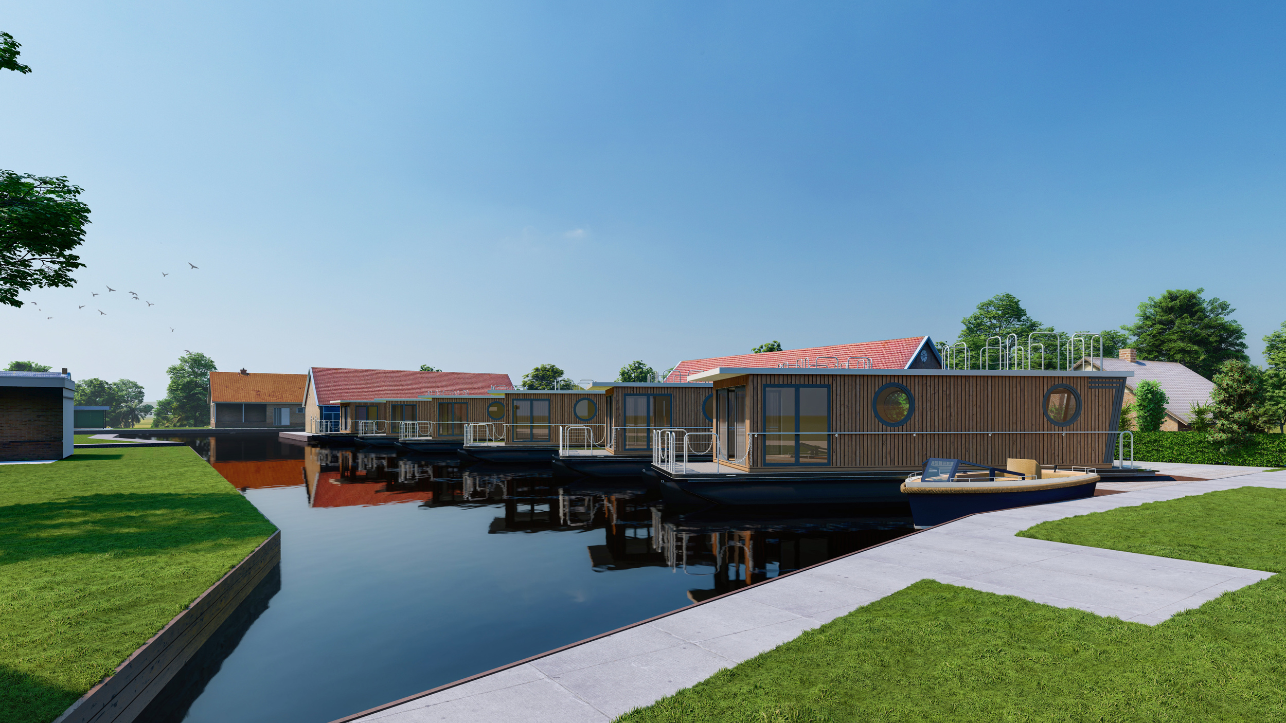 Ligplaats Te Koop Friesland In Terherne Evt. Met Houseboat