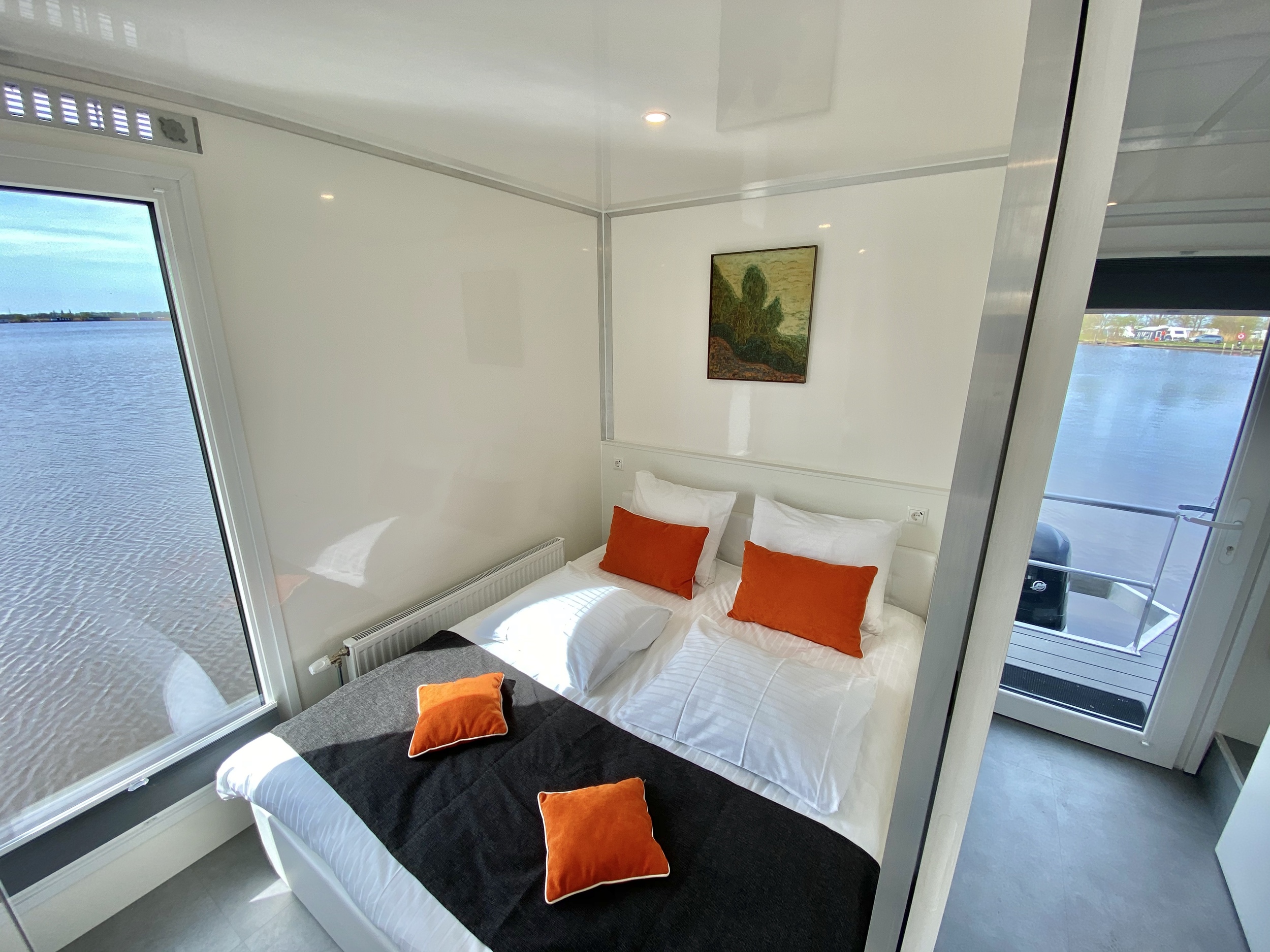VaarAppartement 'Black Pearl' Houseboat - Panoramahut