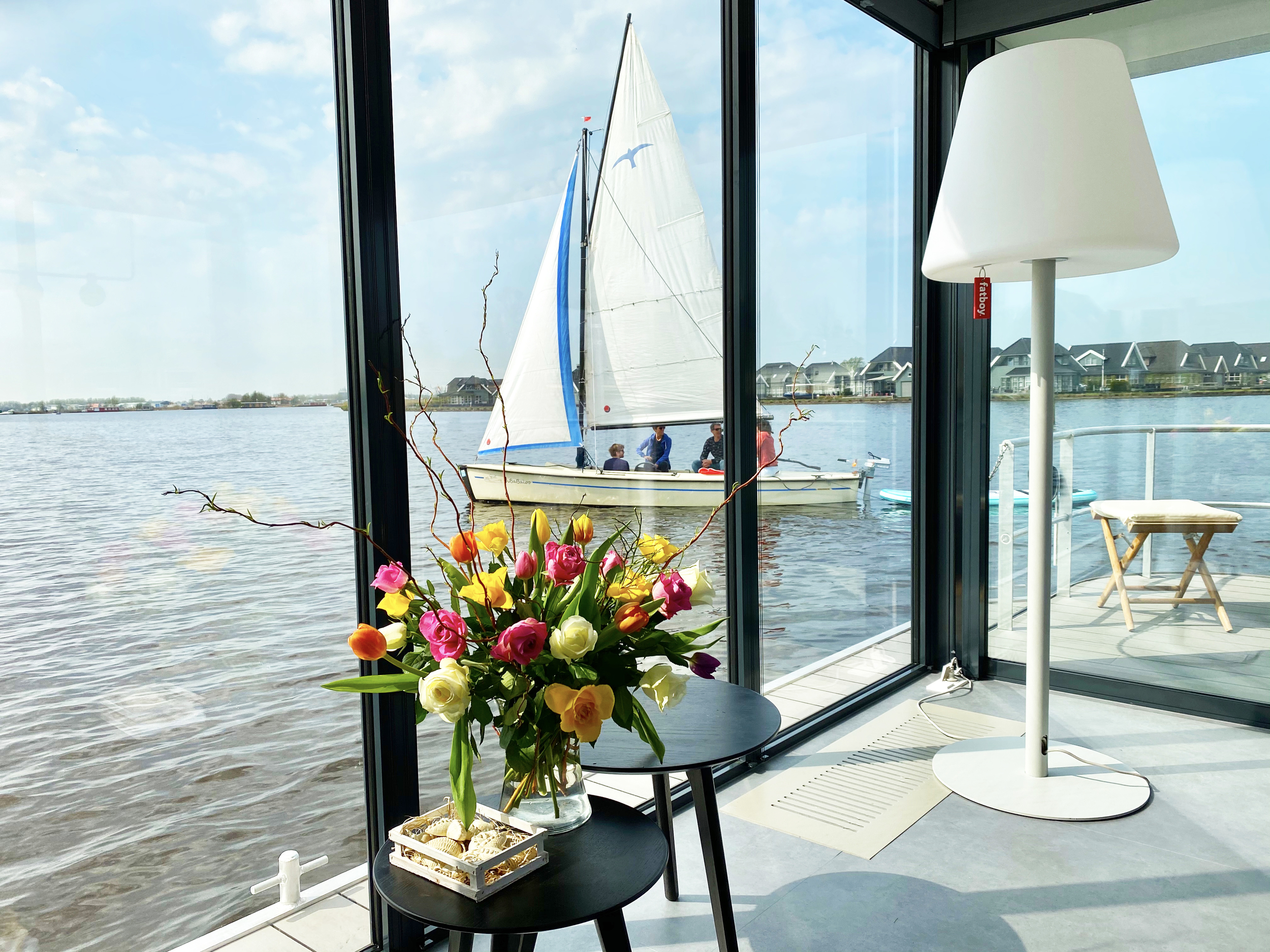 VaarAppartement 'Black Pearl' Houseboat - Panoramahut