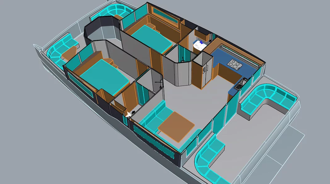 Maison Marine Smart 40 Houseboat