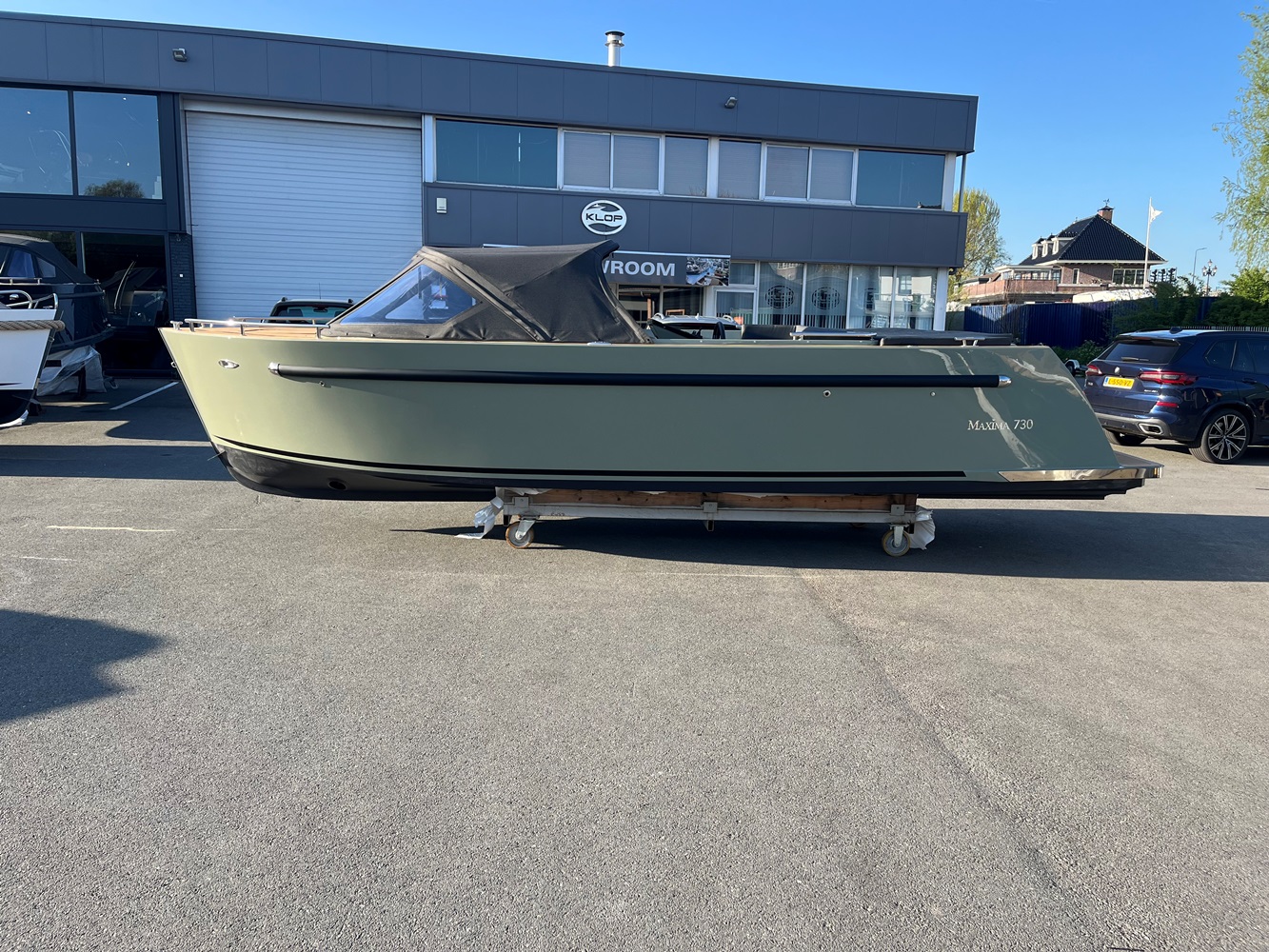 Maxima Boats 730 met een Honda 100 pk RAL 7033