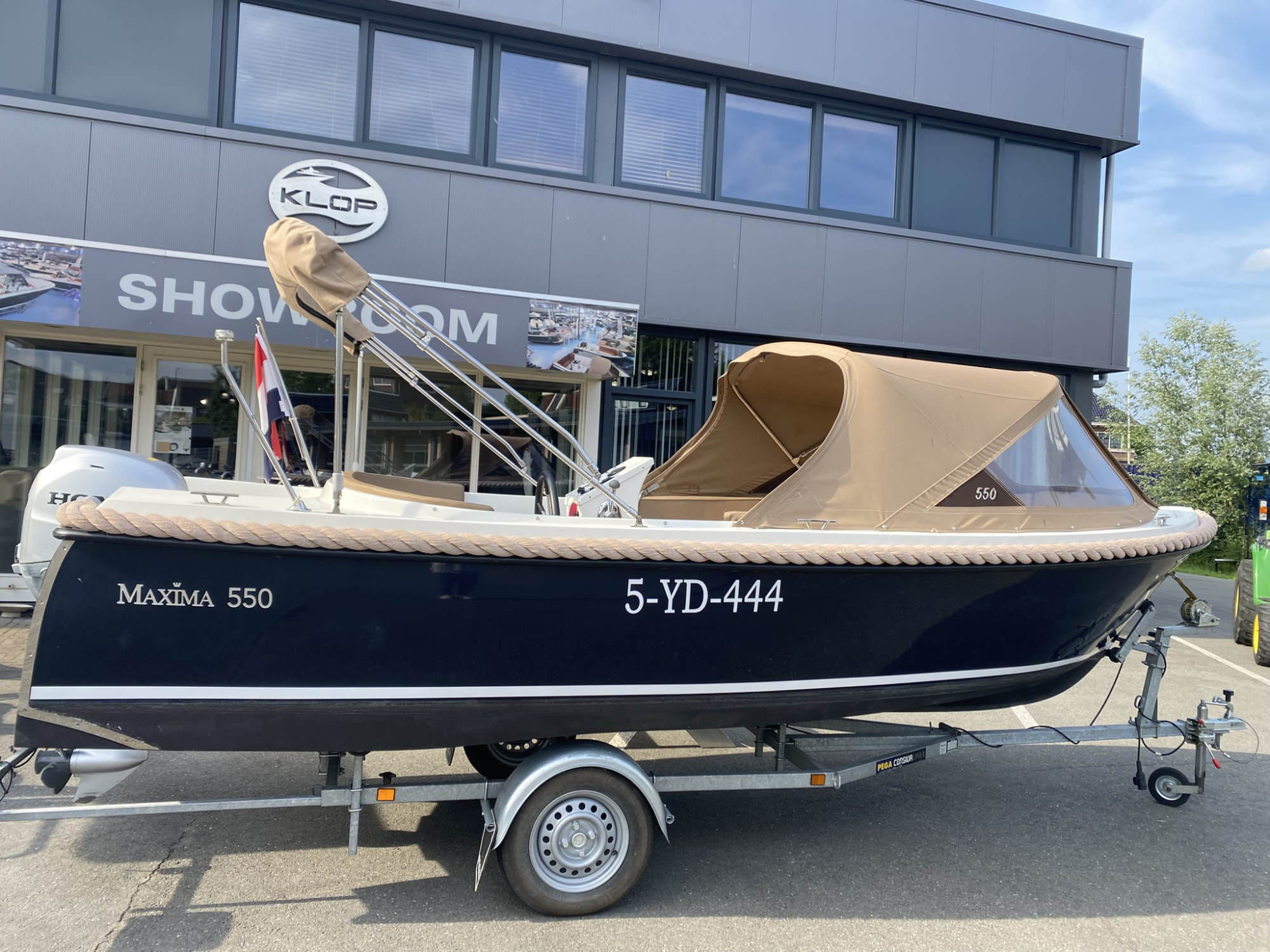 Maxima Boats 550 met Honda 50 pk van bouwjaar 2018!