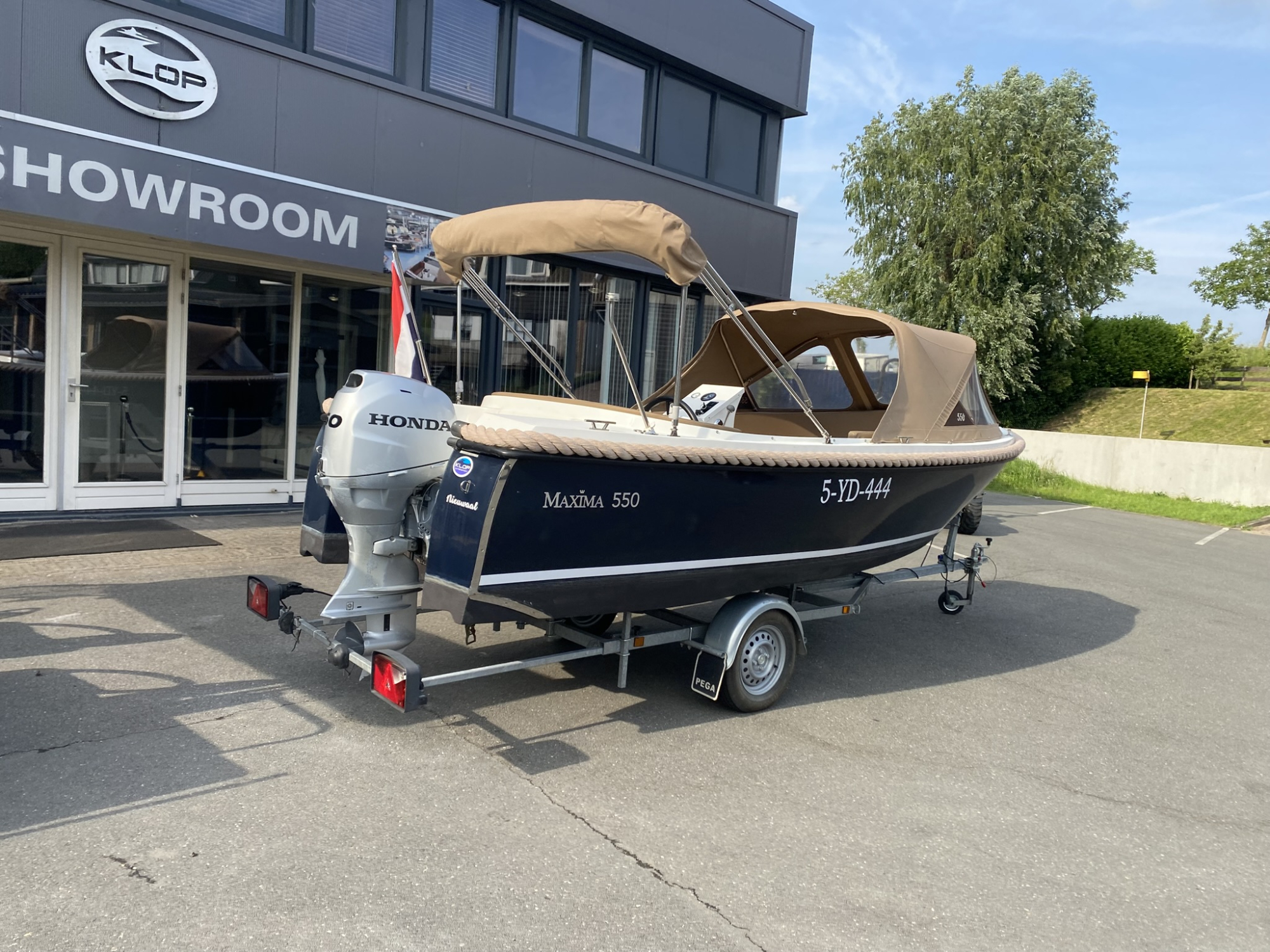 Maxima Boats 550 met Honda 50 pk van bouwjaar 2018!