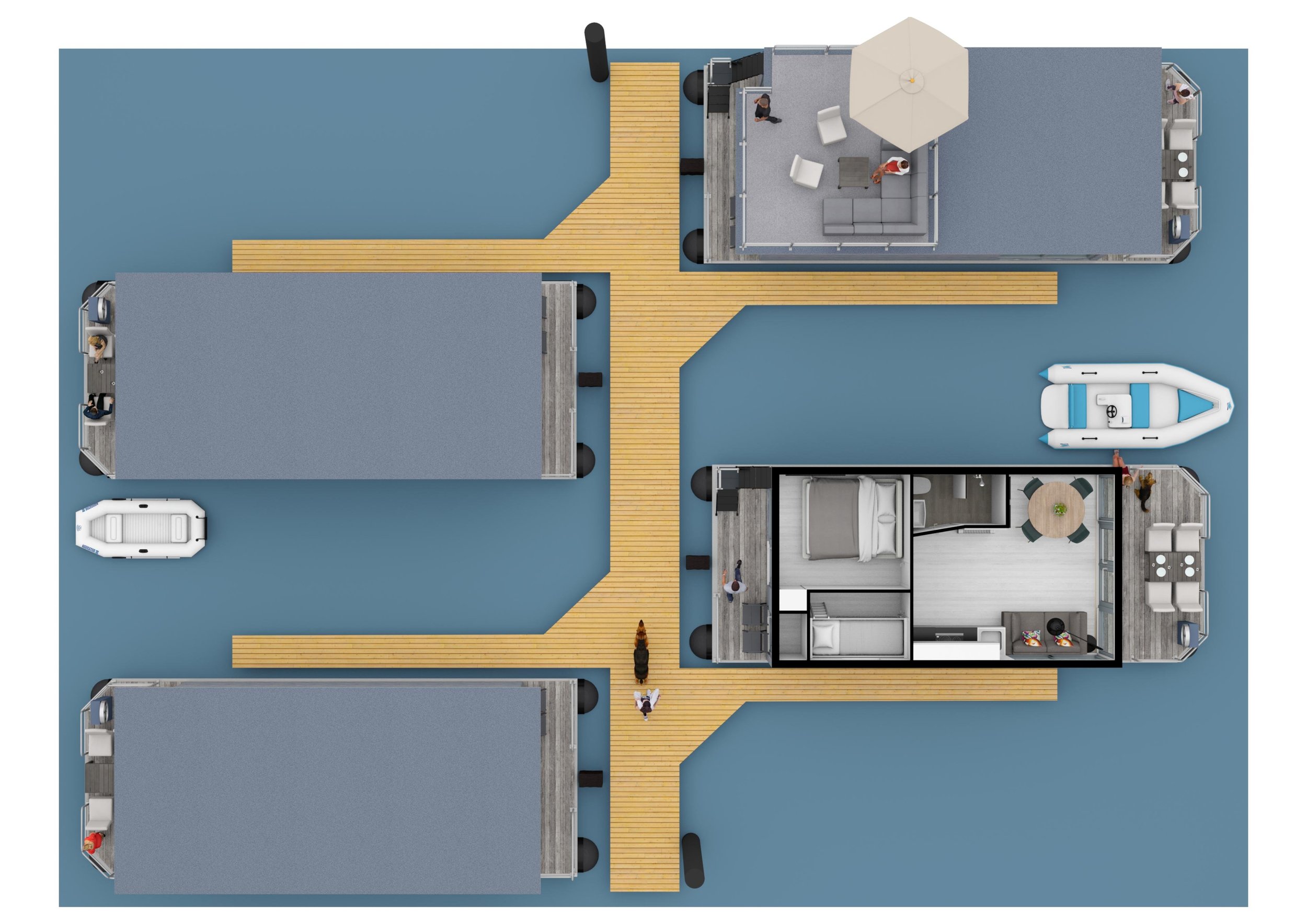 Havenlodge Melite Houseboat (met Huurligplaats)