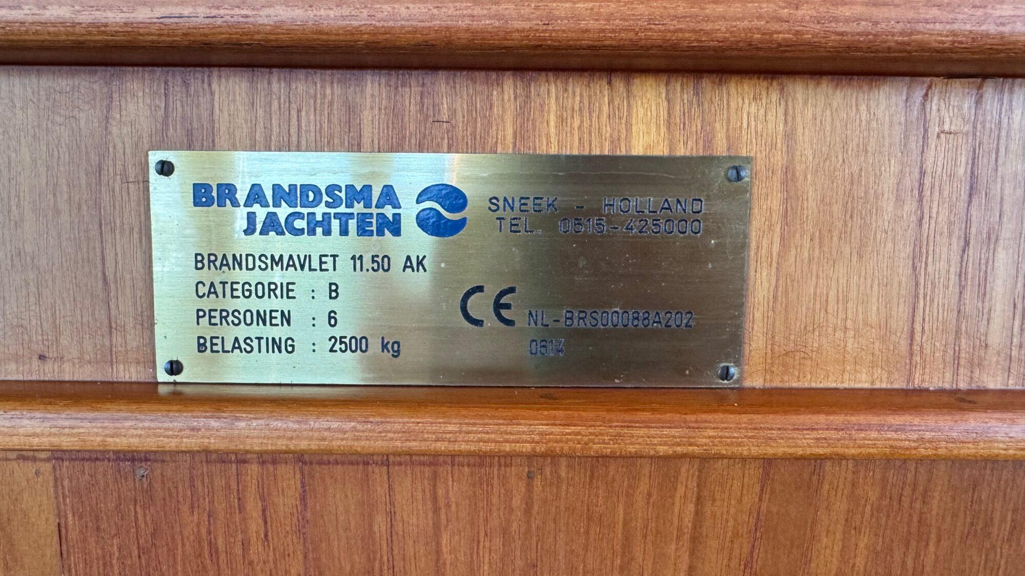 Brandsma Brandsma vlet 11.50 AK