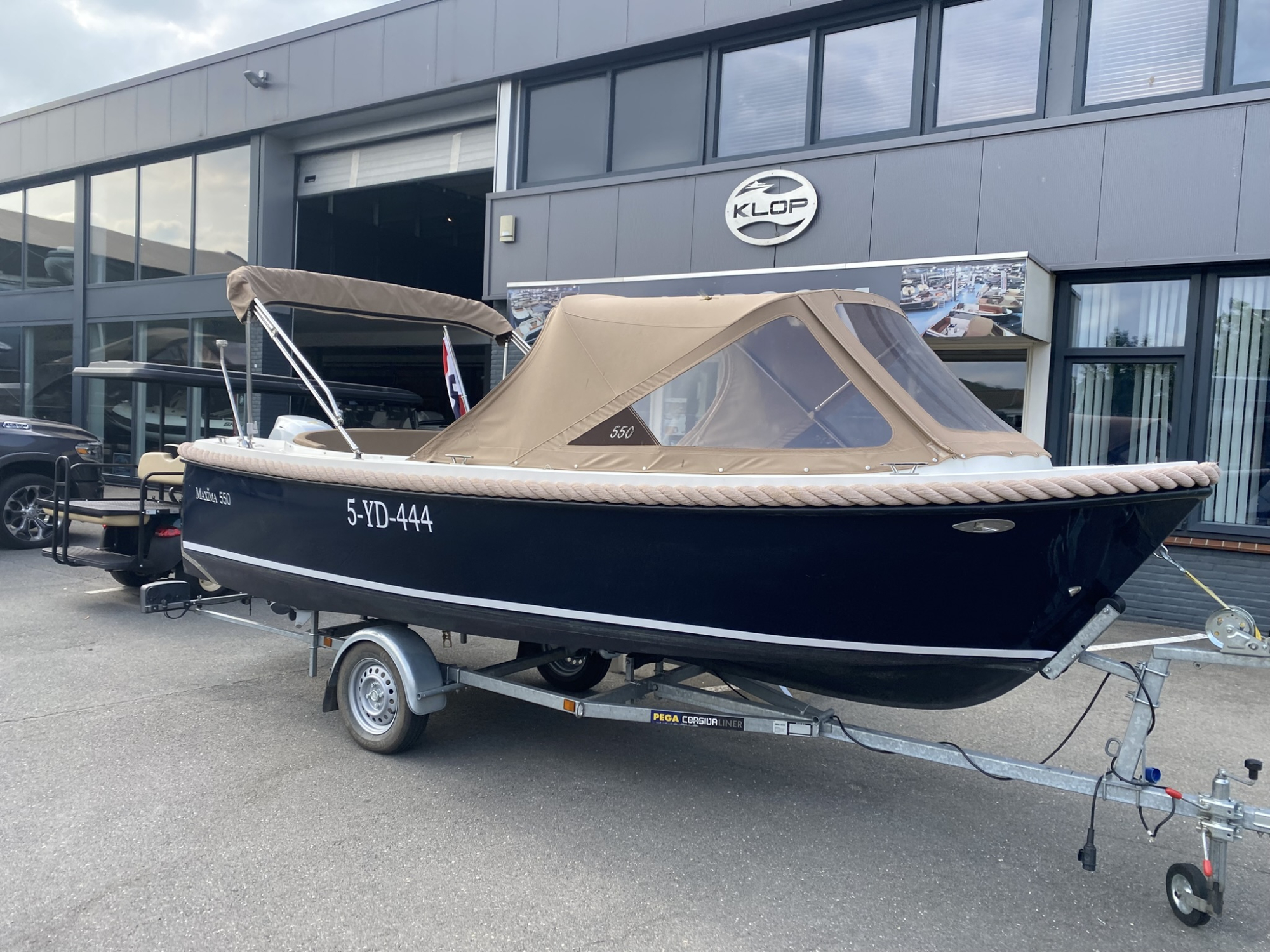 Maxima Boats 550 met Honda 50 pk van bouwjaar 2018!