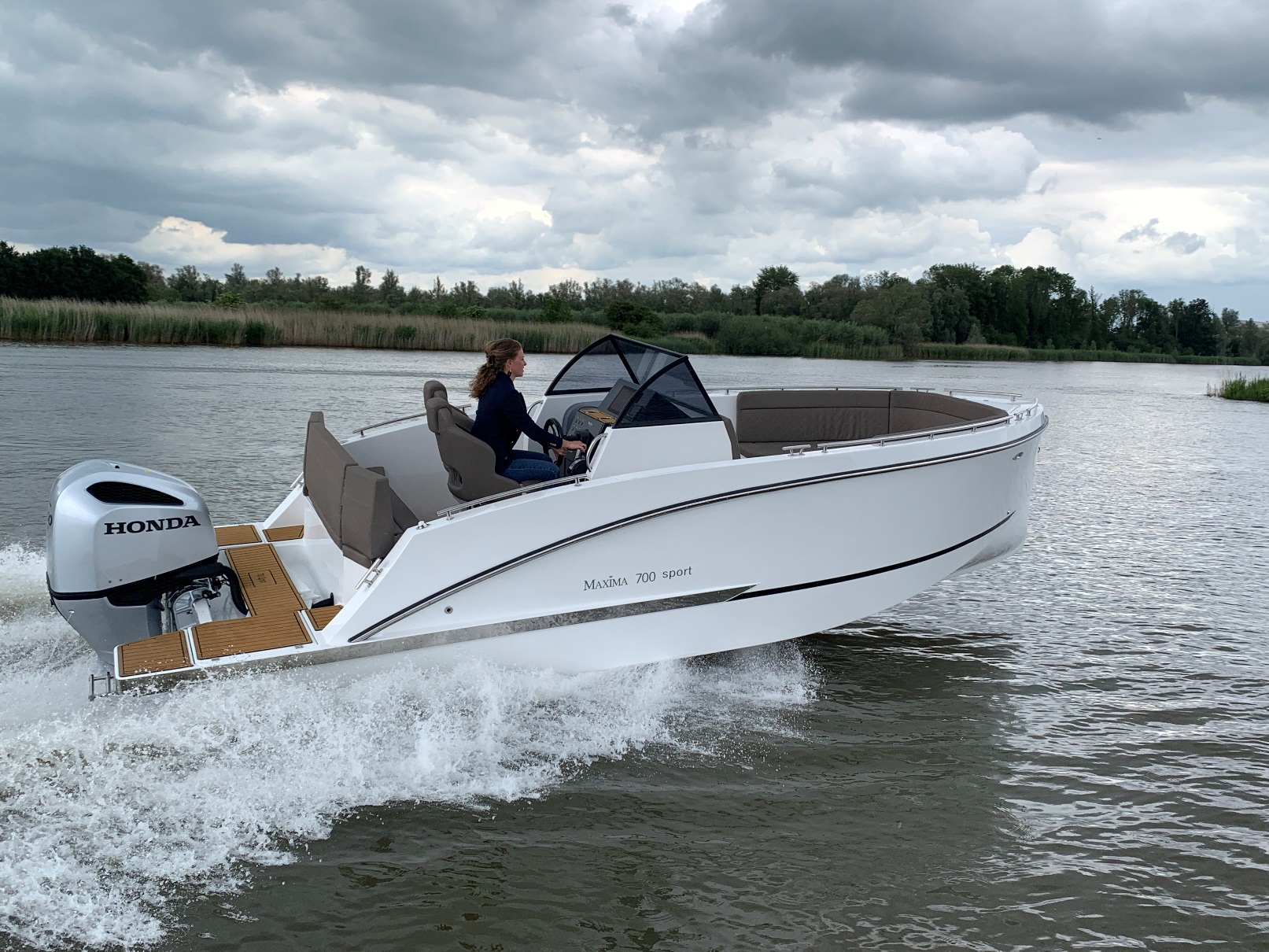 Maxima Boats 700 Sport met Honda 250 pk op voorraad!
