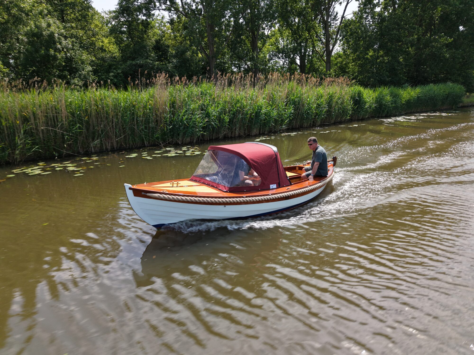 Kapitein Klassieke Mahoniehouten Sloep 6.20