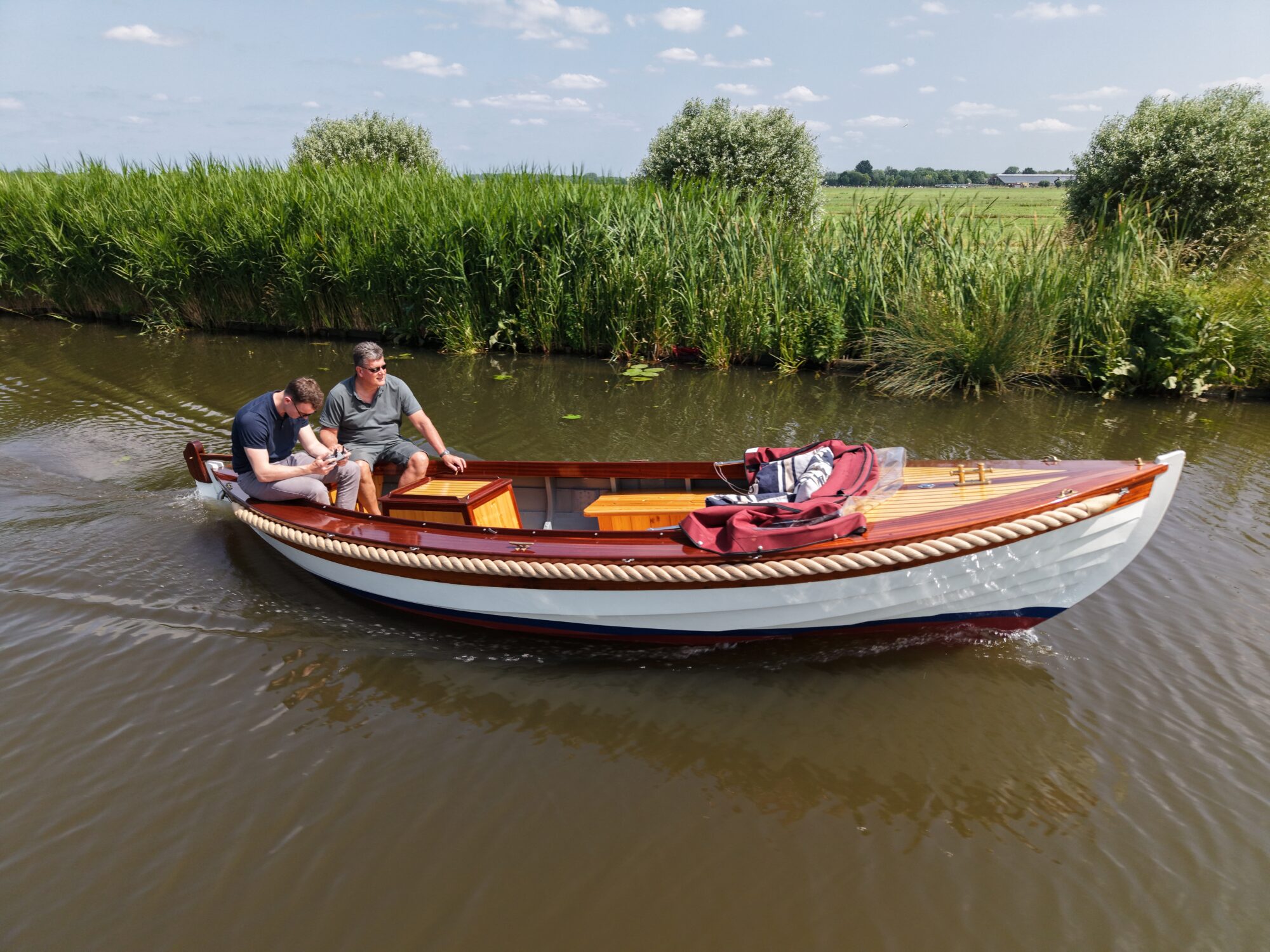 Kapitein Klassieke Mahoniehouten Sloep 6.20