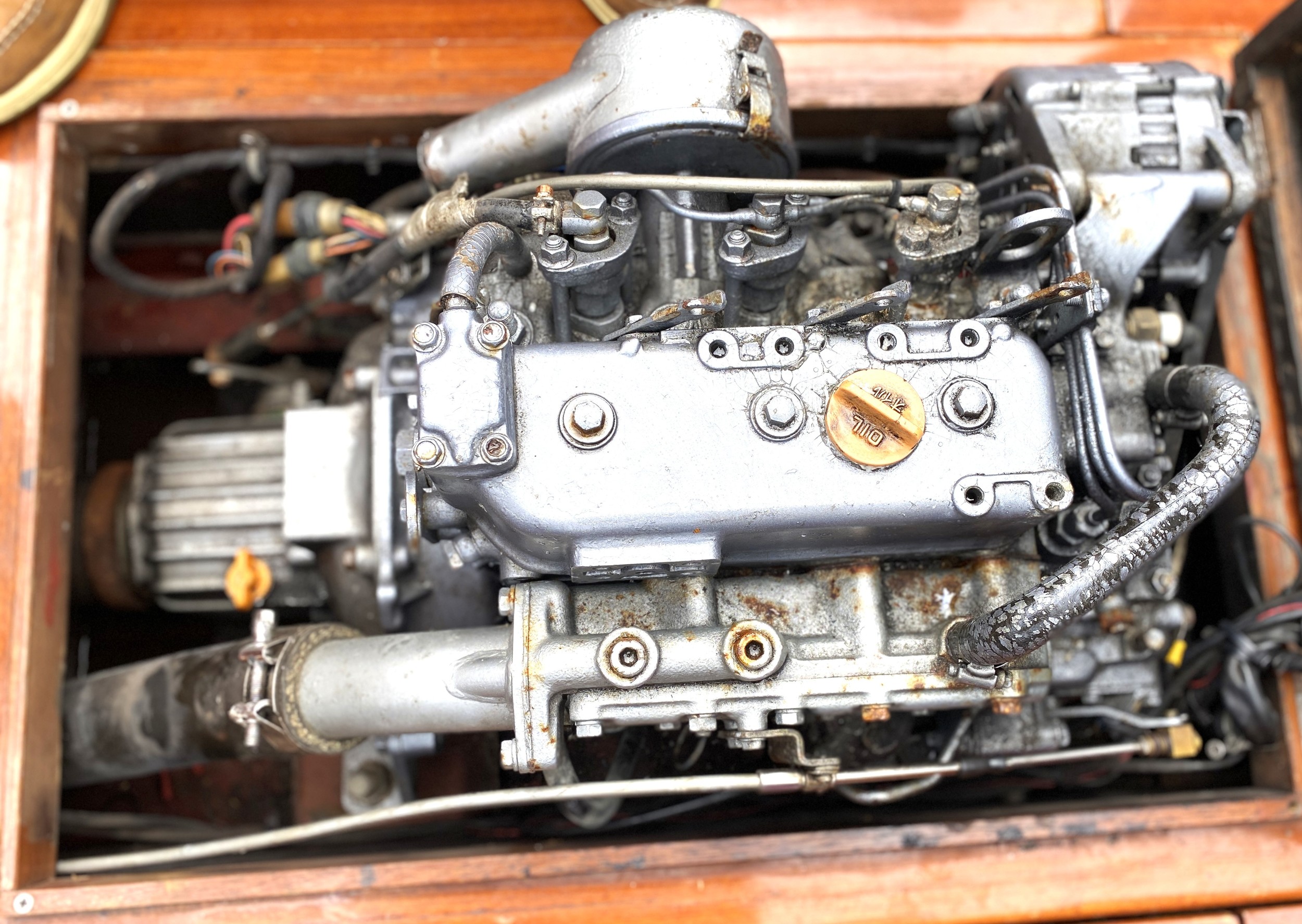 Scherpel Kajuitsloep Teak/ Mahonie