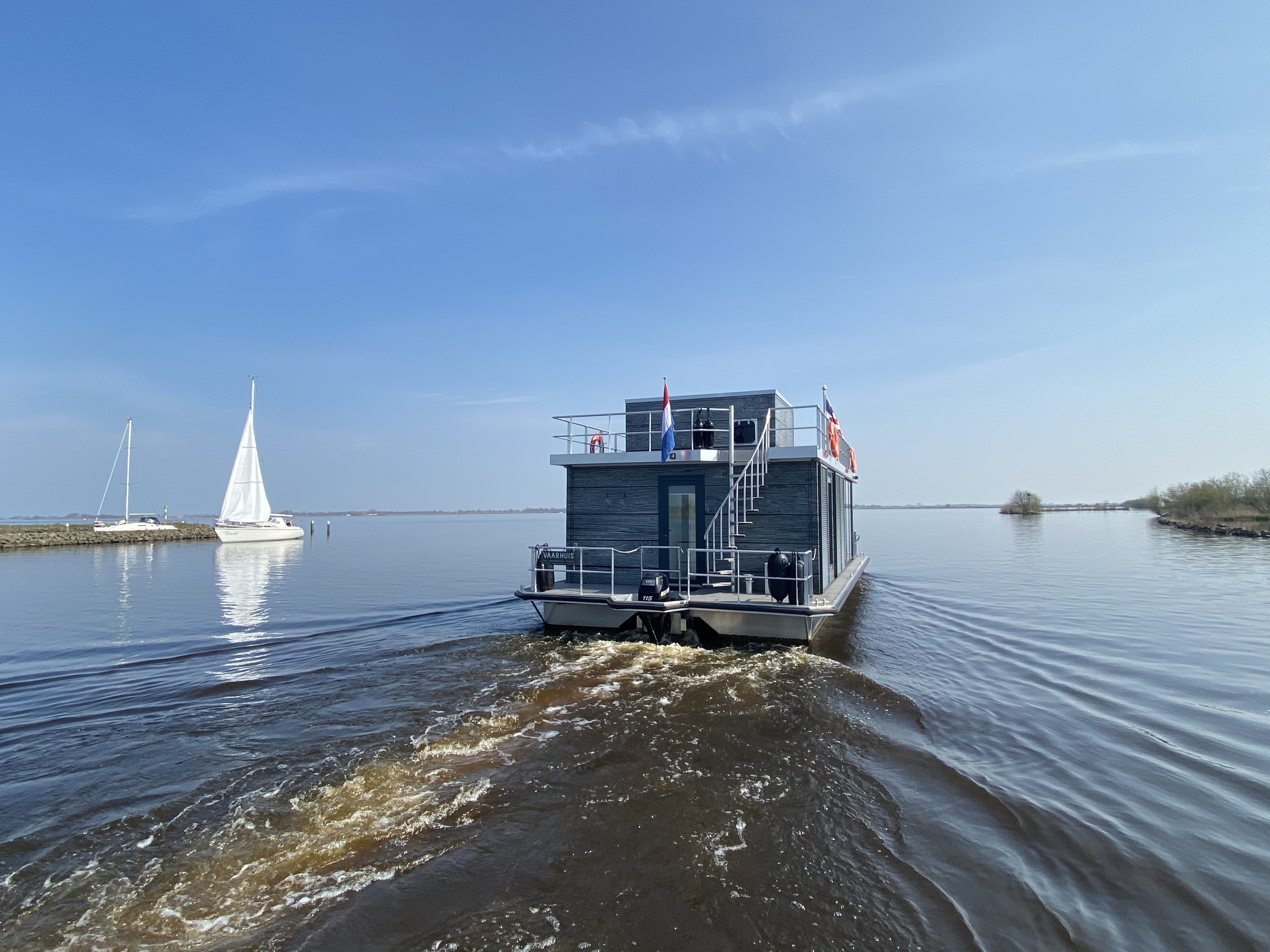 VaarAppartement 'Black Pearl' Houseboat - Panoramahut