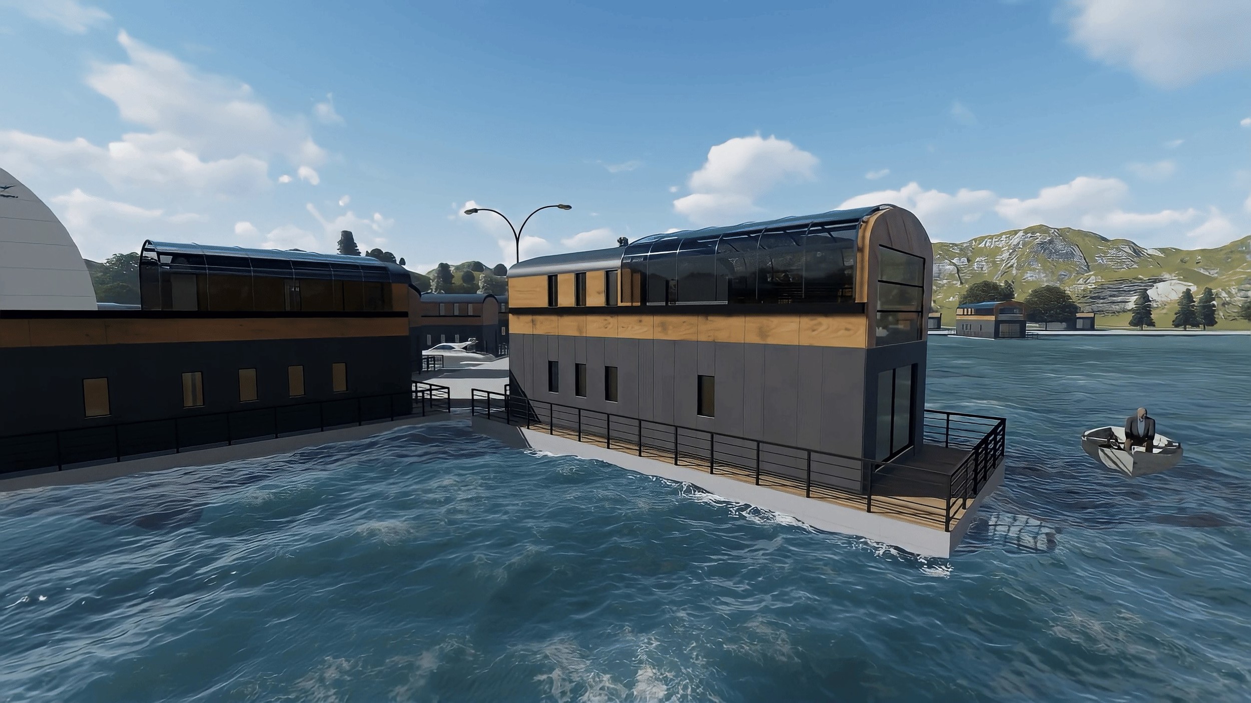 Luxury Homes Houseboat