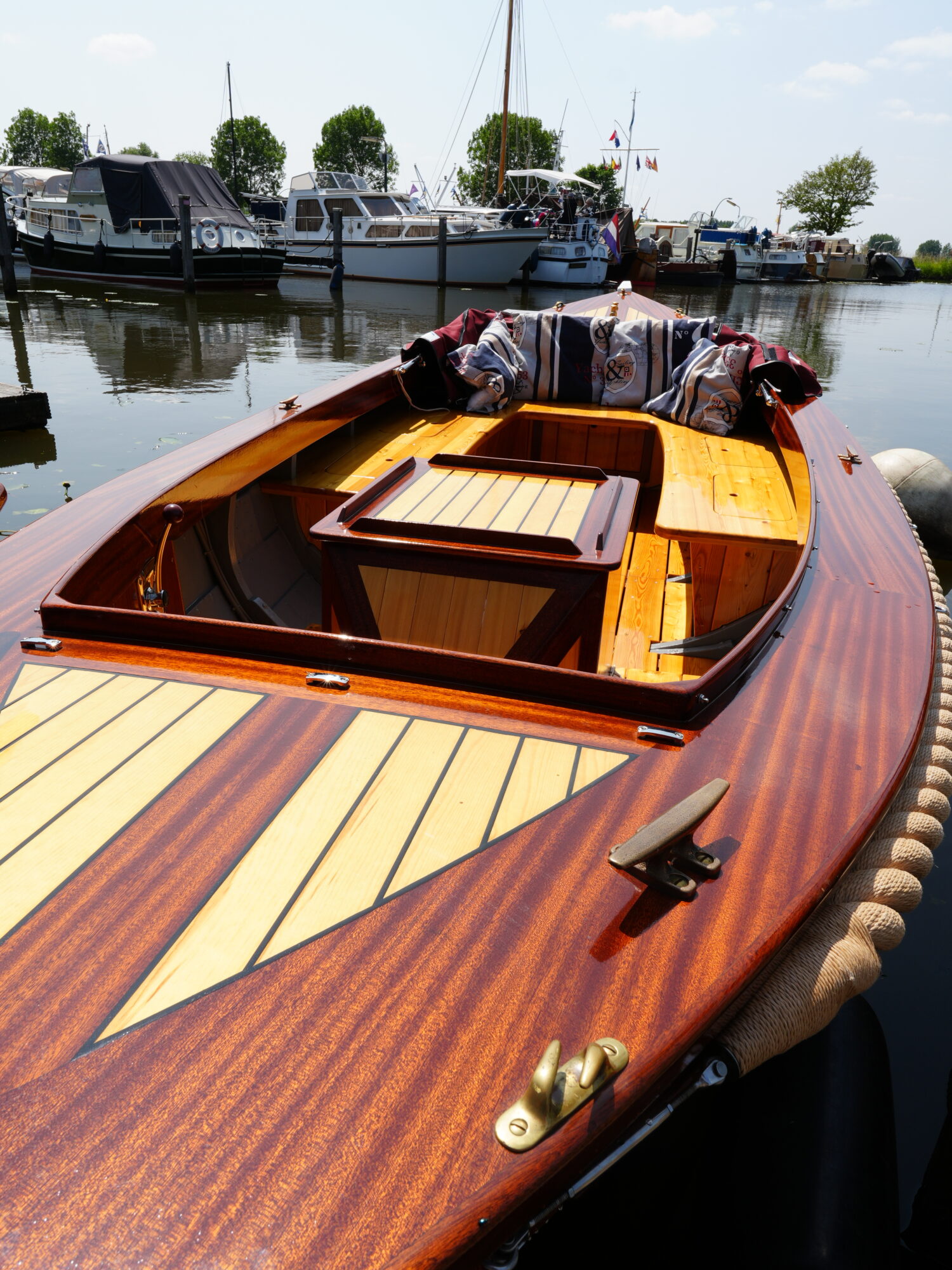 Kapitein Klassieke Mahoniehouten Sloep 6.20