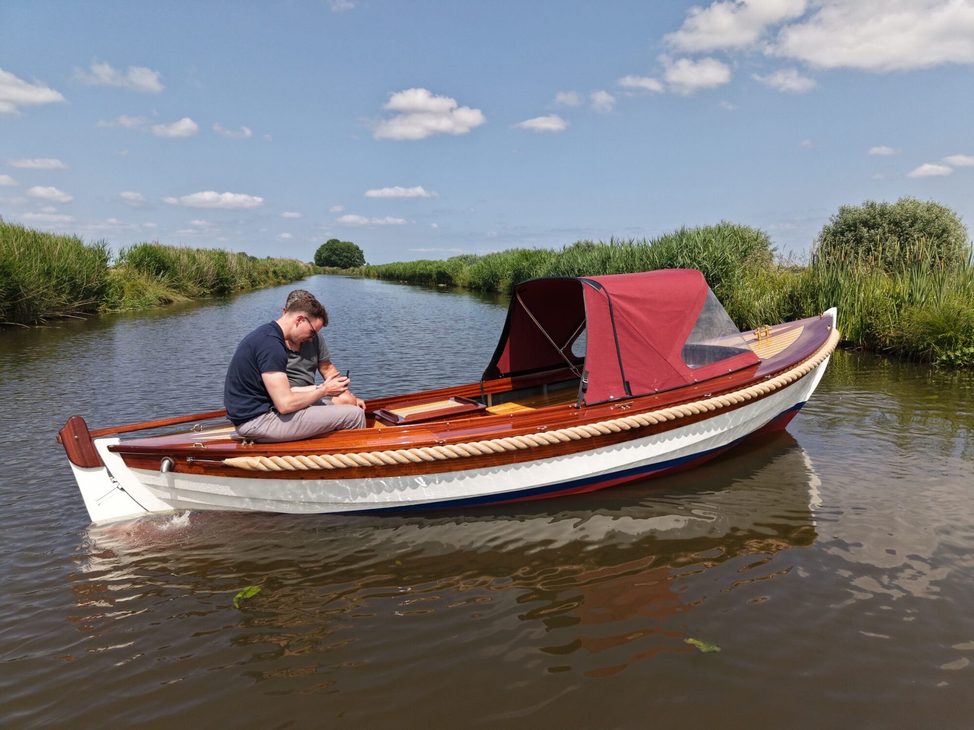 Kapitein Klassieke Mahoniehouten Sloep 6.20