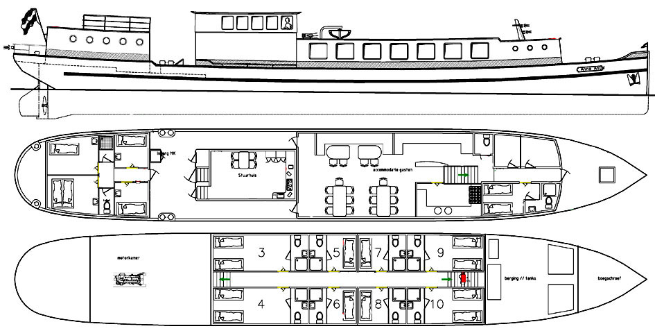 Hotel / Passagiersschip 18 pass 18 pass