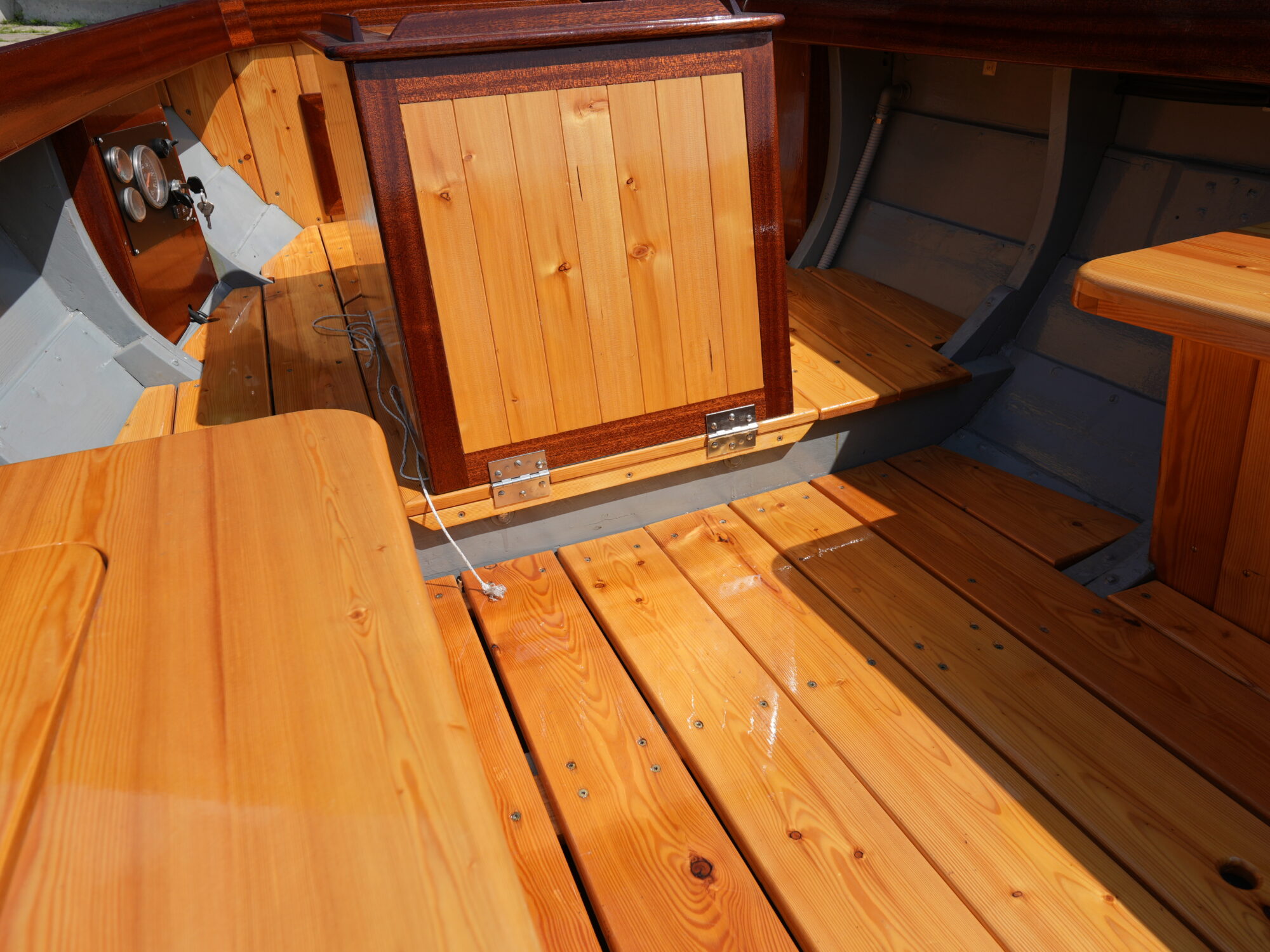 Kapitein Klassieke Mahoniehouten Sloep 6.20