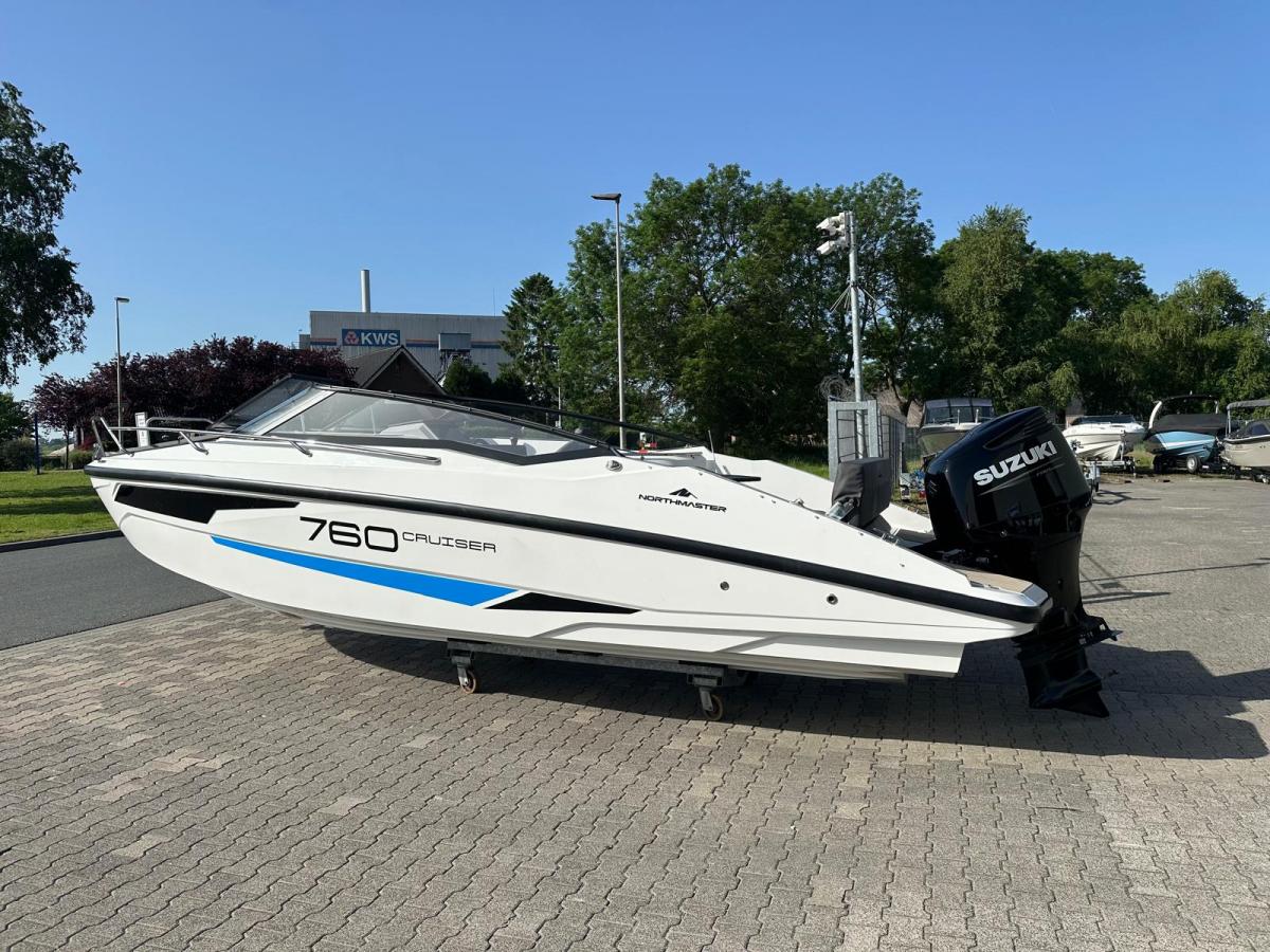 Northmaster 760 Cruiser. Dit schip is aanwezig op de Suzuki stand van hiswa te water 2026.