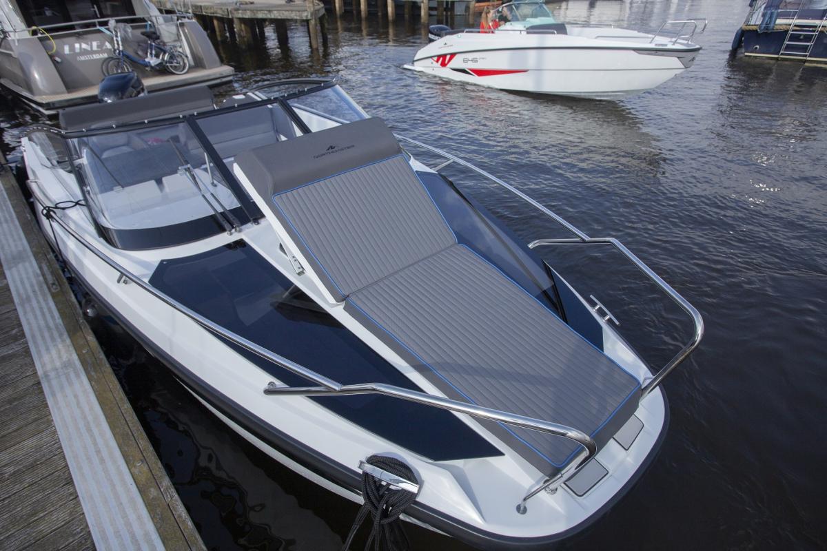 Northmaster 760 Cruiser. Dit schip is aanwezig op de Suzuki stand van hiswa te water 2026.